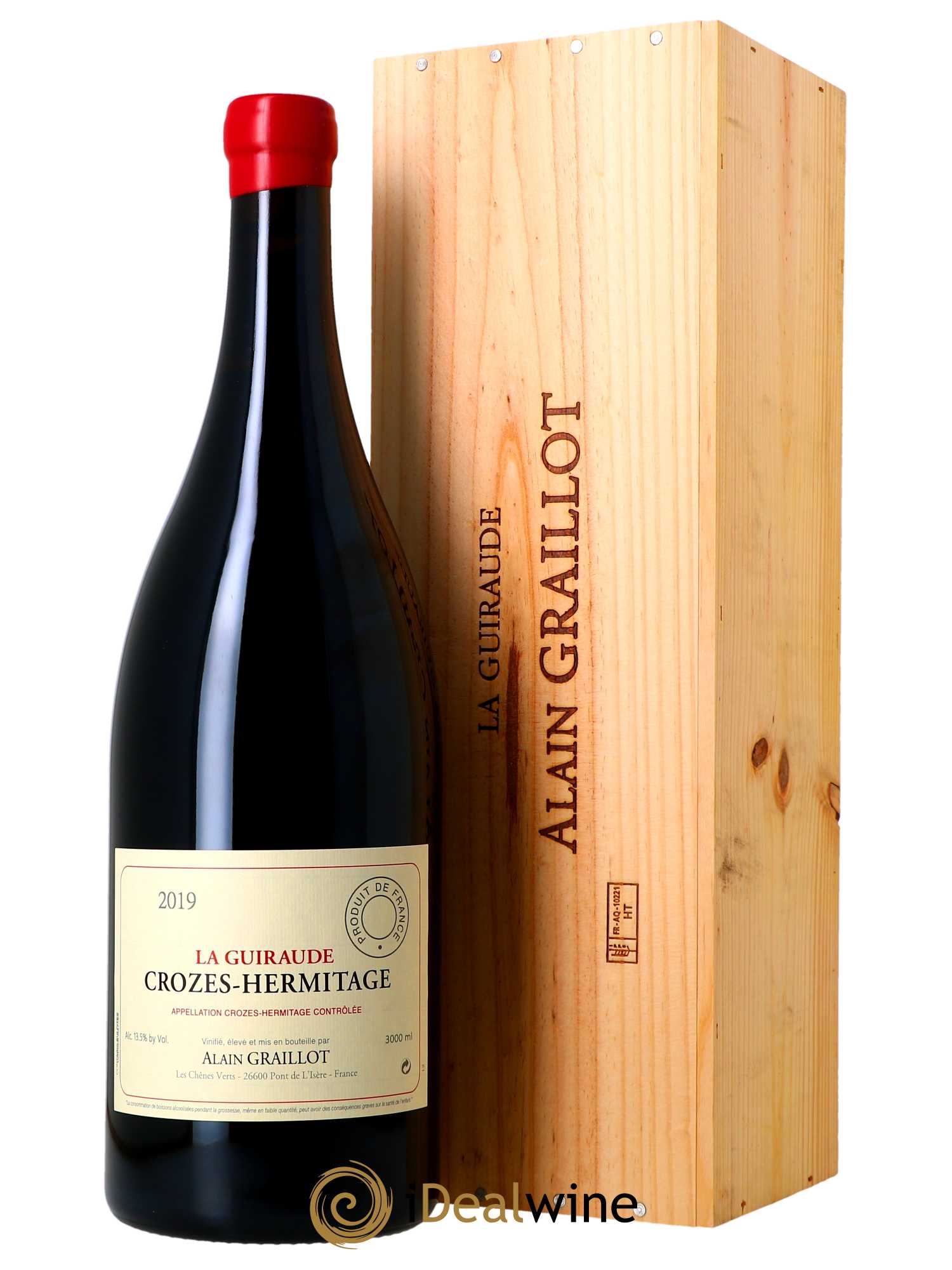 Crozes-Hermitage La Guiraude Domaine Graillot 2019 - Lot de 1 double magnum - 0