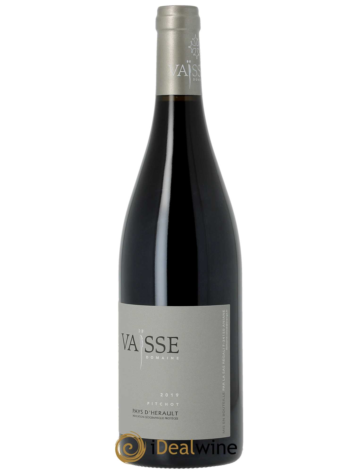 IGP Pays de l'Hérault Pitchot Vaisse (Domaine) 2019 - Lot de 1 bouteille - 2