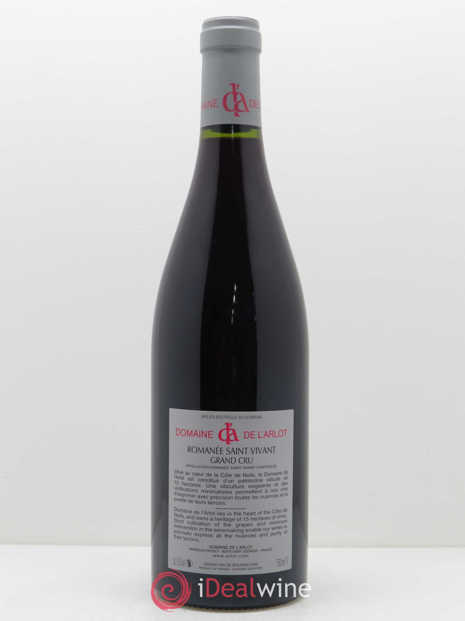 Romanée-Saint-Vivant Grand Cru Domaine de l'Arlot 2013 - Lot de 1 bouteille - 1