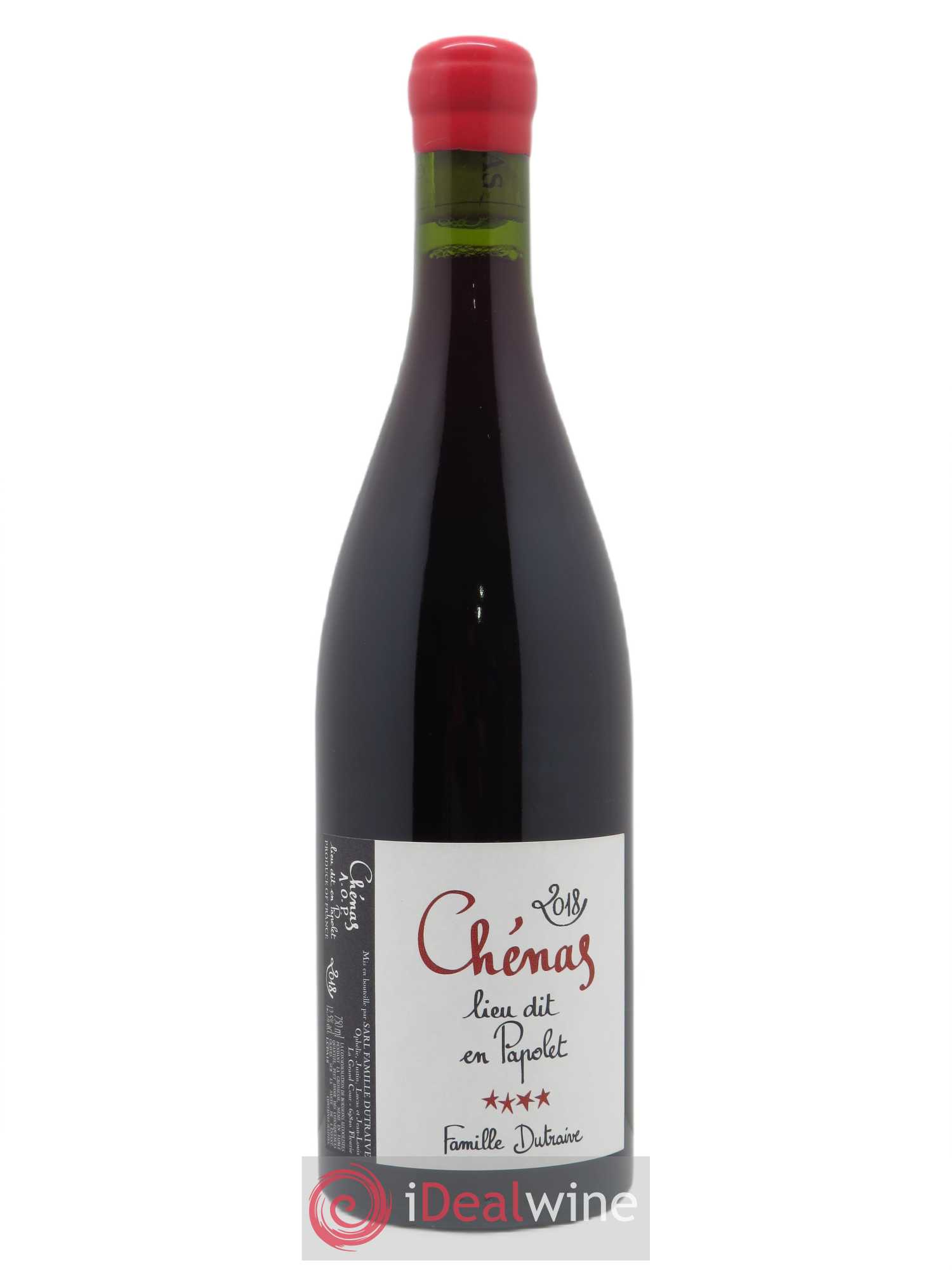 Chénas Lieu-dit en Papolet Famille Dutraive 2018 - Lot de 1 bouteille - 0