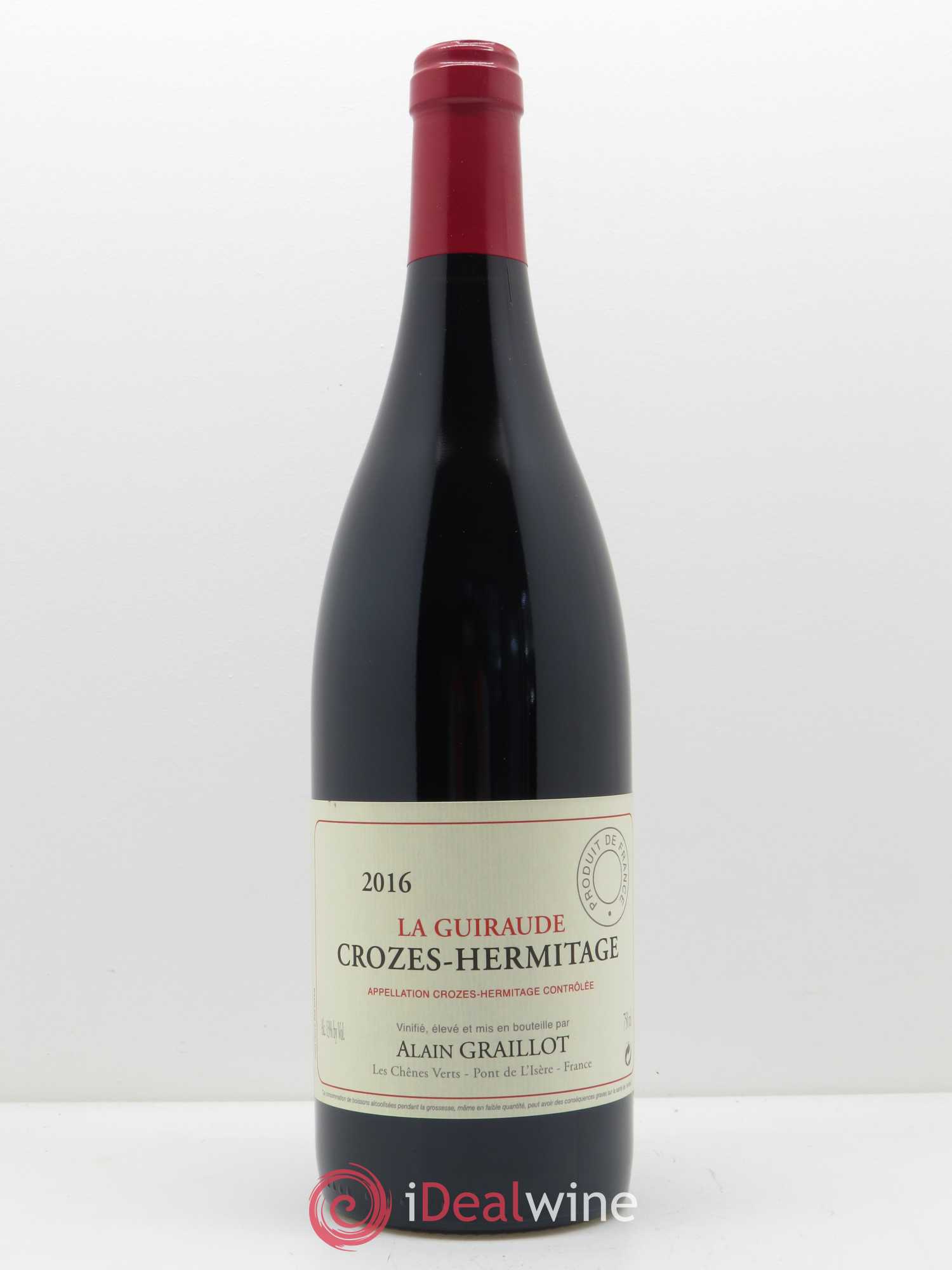 Crozes-Hermitage La Guiraude Domaine Graillot 2016 - Lot de 1 bouteille - 0