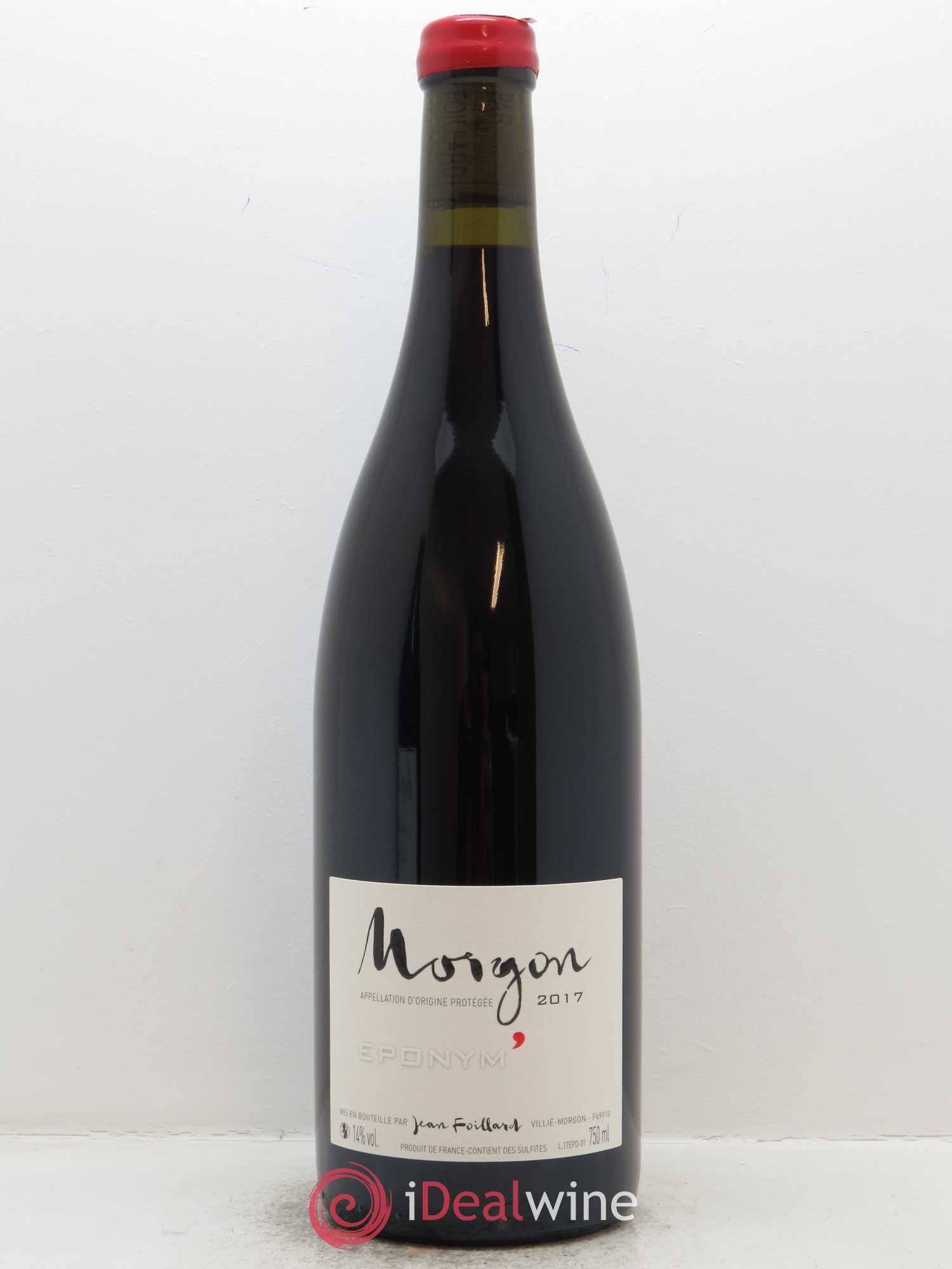 Morgon Eponym' Jean Foillard 2017 - Lot de 1 bouteille - 0