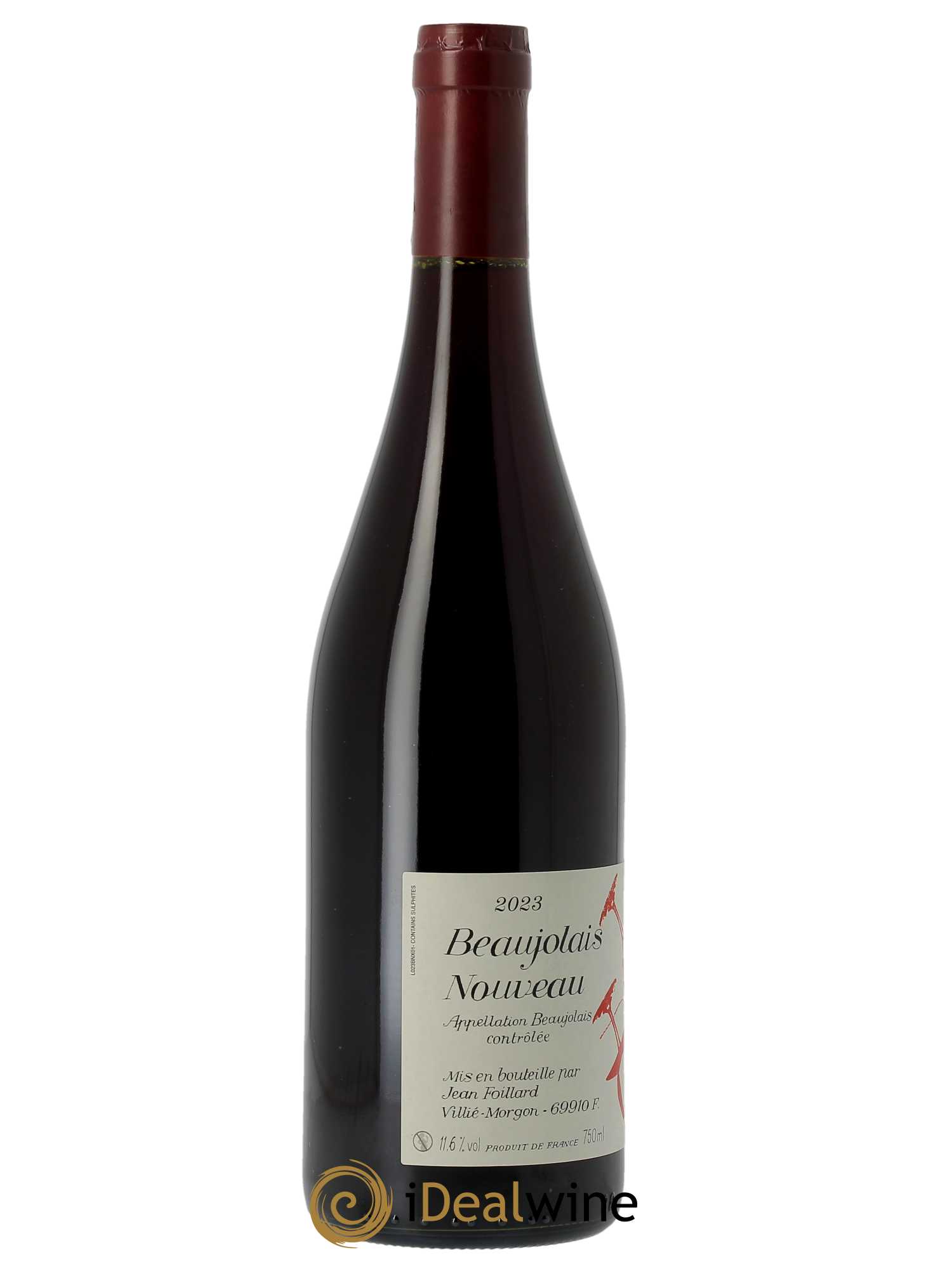 Beaujolais Nouveau Jean Foillard 2023 - Posten von 1 Flasche - 1