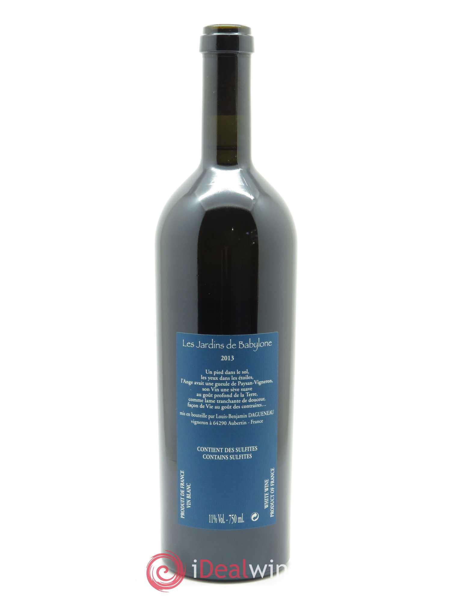 Vin de France (anciennement Jurançon) Jardins de Babylone Didier Dagueneau 2013 - Lot de 1 bouteille - 1