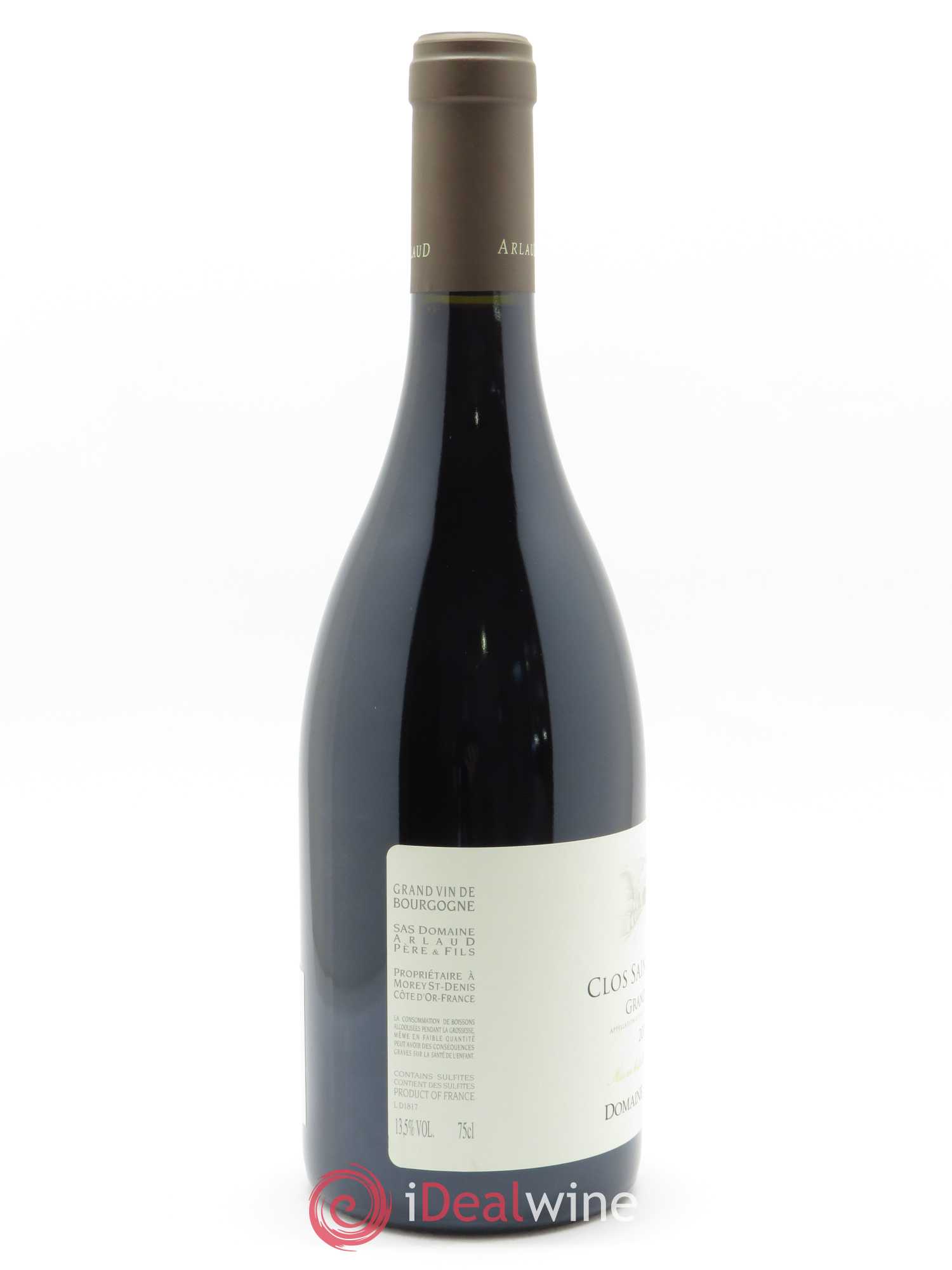 Clos Saint-Denis Grand Cru Arlaud 2018 - Lot de 1 bouteille - 1