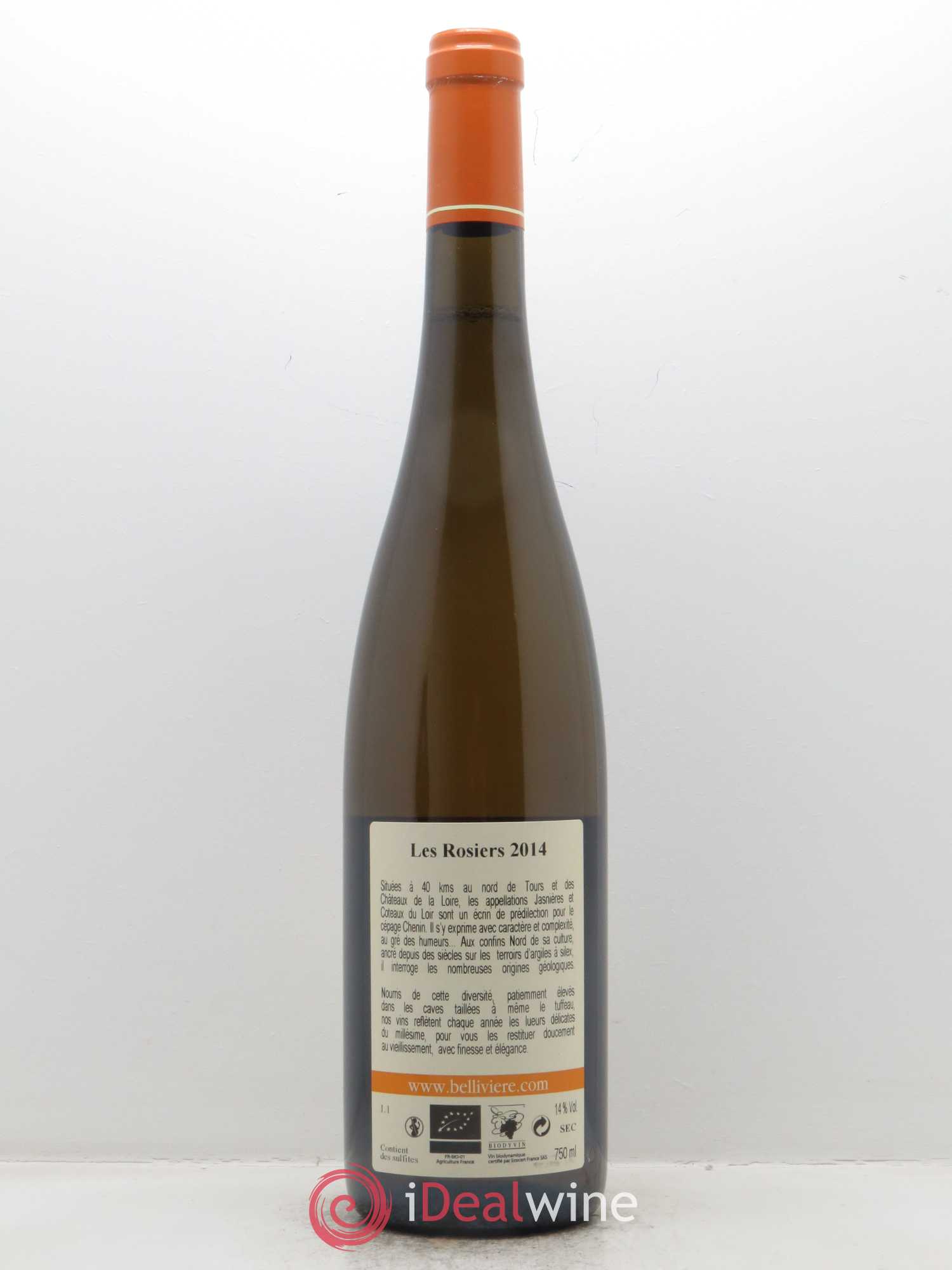 Jasnières Les Rosiers Domaine de Bellivière 2014 - Lot de 1 bouteille - 1
