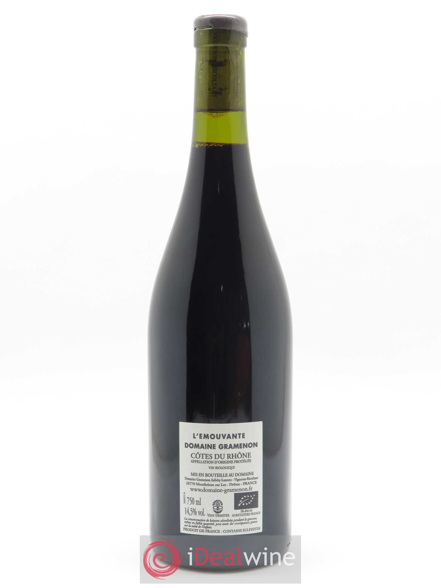 Côtes-du-Rhône L'émouvante Gramenon (Domaine) 2019 - Lot de 1 bouteille - 1