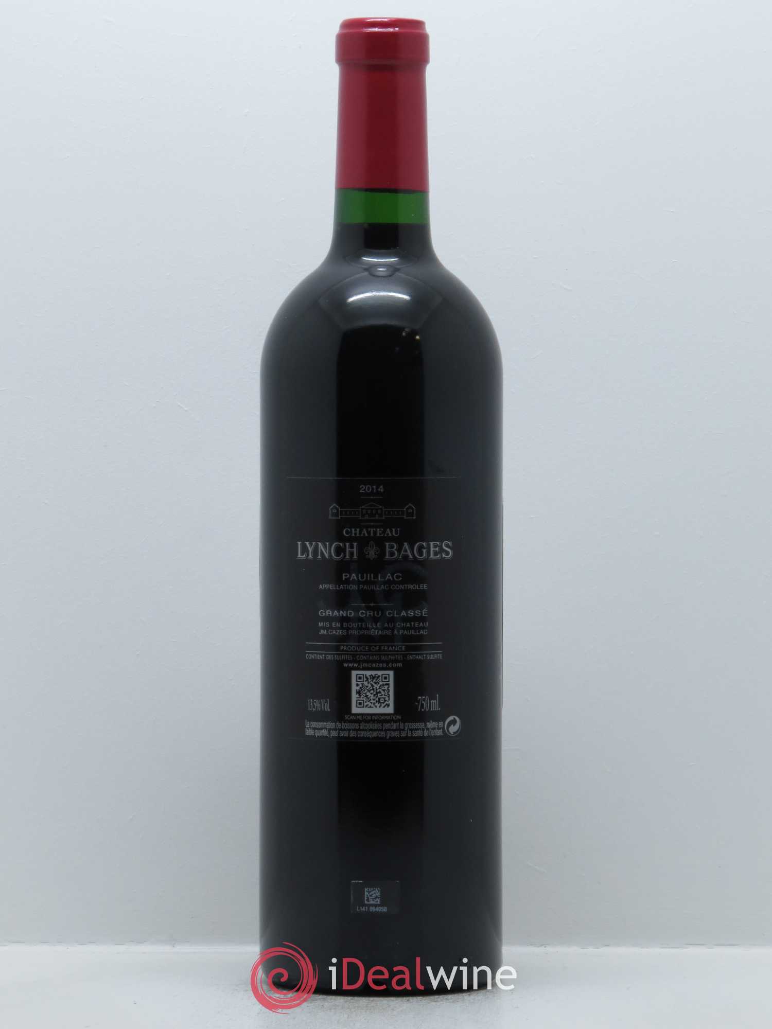 Château Lynch Bages 5ème Grand Cru Classé 2014 - Lot de 1 bouteille - 1