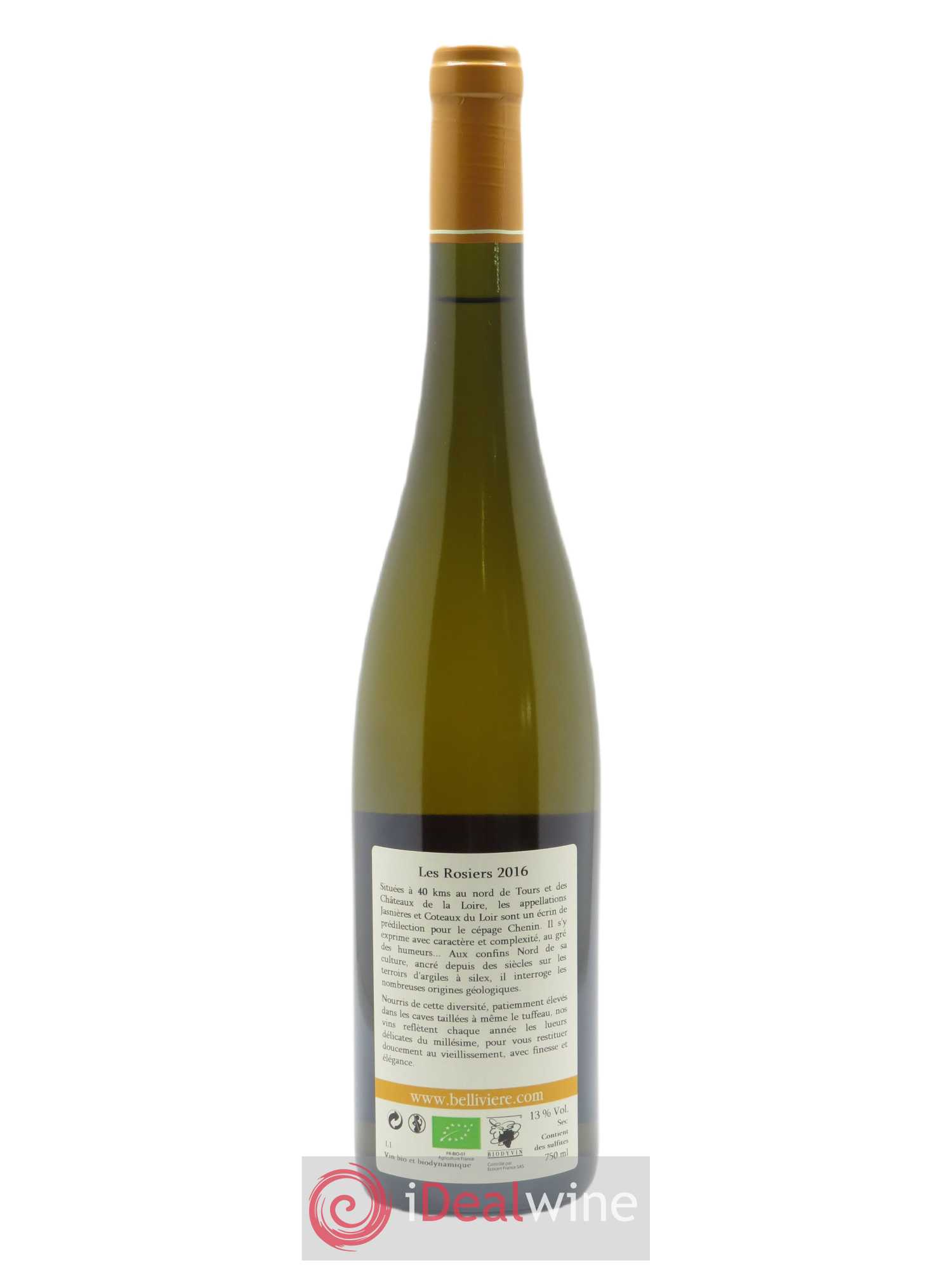 Jasnières Les Rosiers Domaine de Bellivière 2016 - Lot de 1 bouteille - 1