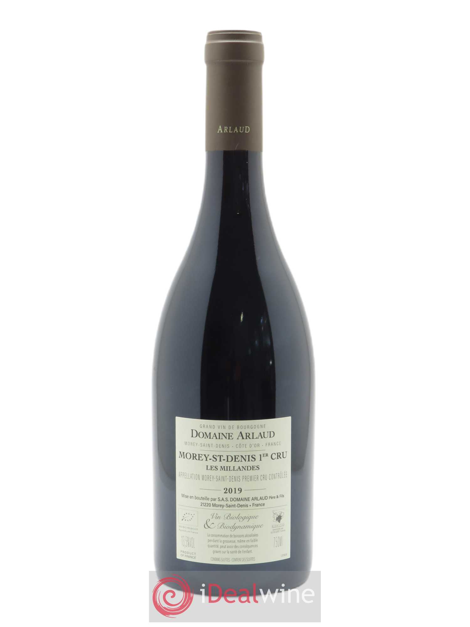 Morey-Saint-Denis 1er Cru Les Millandes Arlaud 2019 - Lot de 1 bouteille - 1