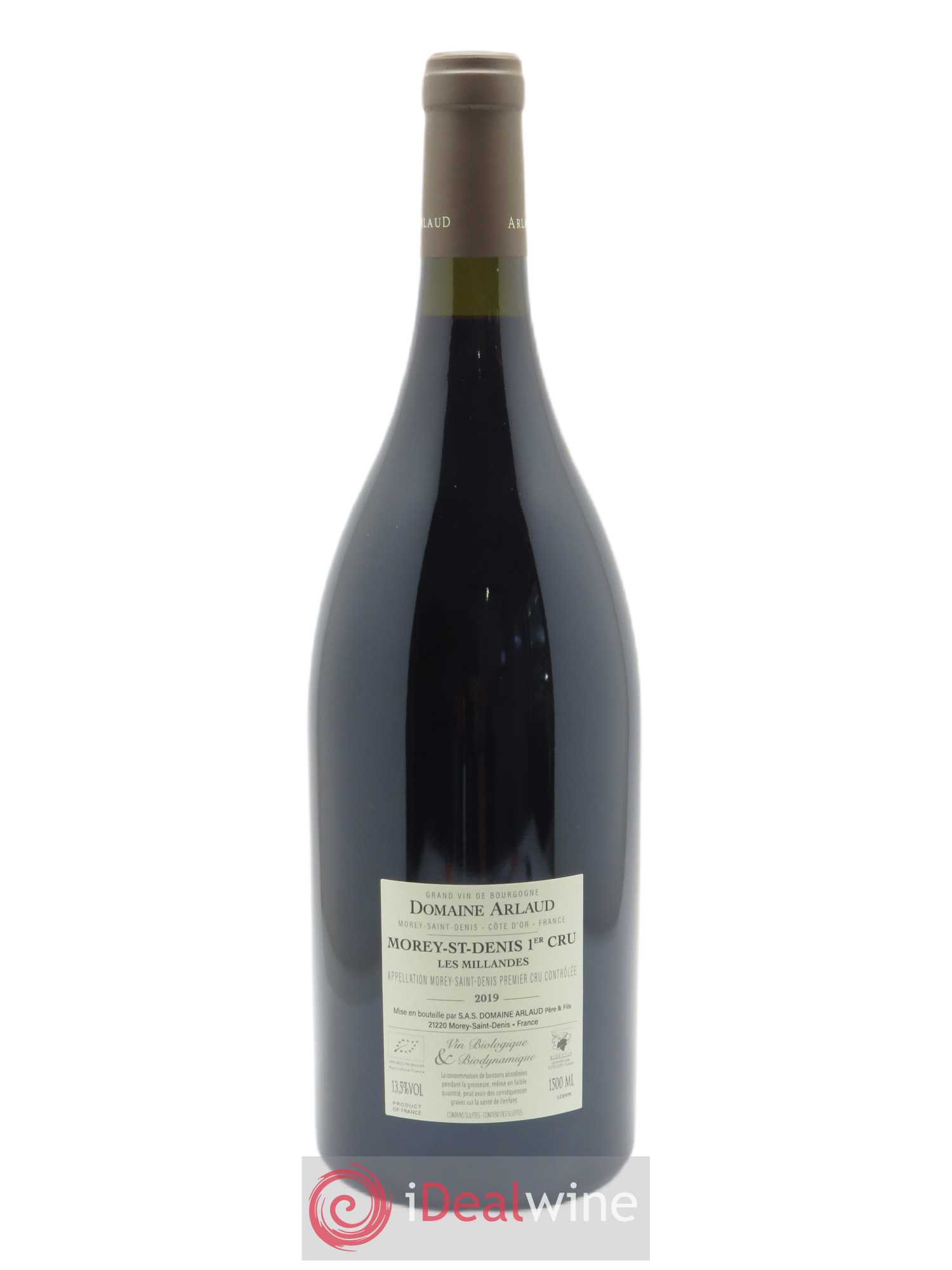 Morey-Saint-Denis 1er Cru Les Millandes Arlaud 2019 - Lot de 1 magnum - 1