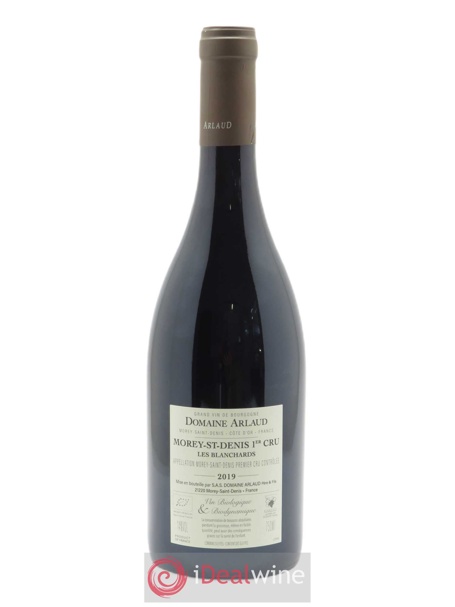 Morey-Saint-Denis 1er Cru Les Blanchards Arlaud 2019 - Lot de 1 bouteille - 1