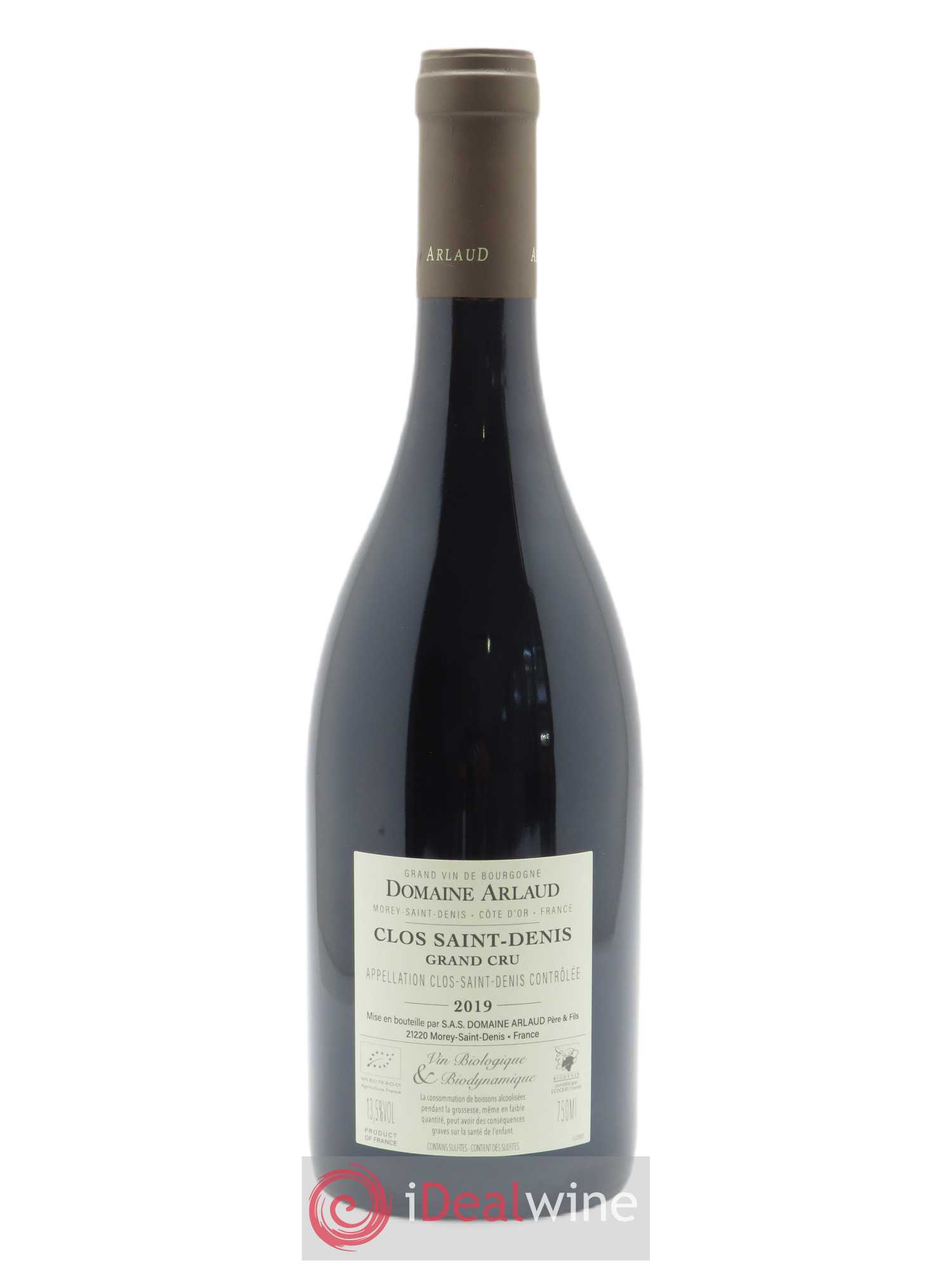 Clos Saint-Denis Grand Cru Arlaud 2019 - Lot de 1 bouteille - 1
