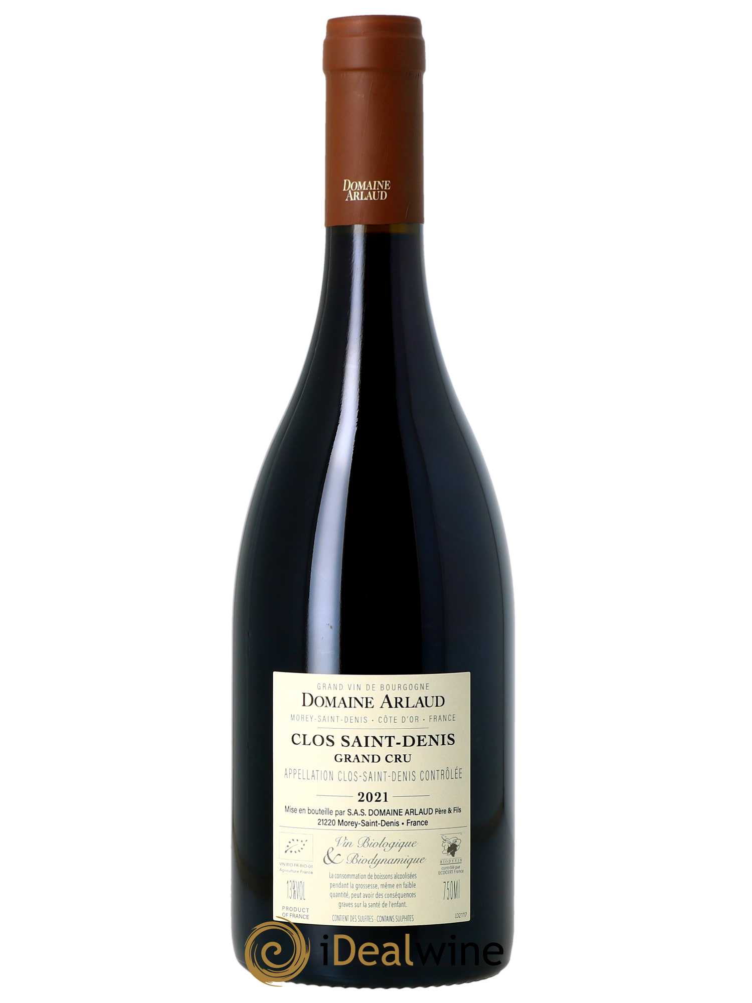 Clos Saint-Denis Grand Cru Arlaud 2021 - Lot de 1 bouteille - 1
