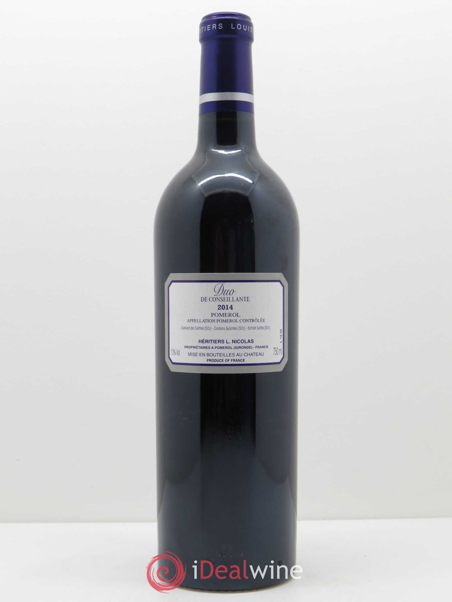 Duo de Conseillante 2014 - Lot de 1 bouteille - 1