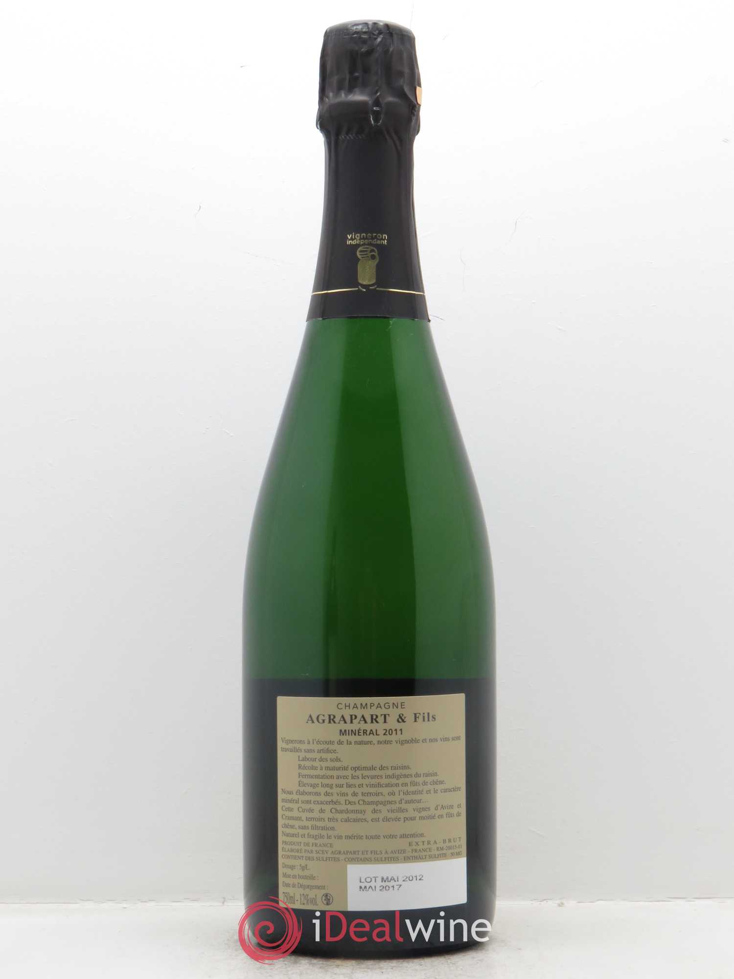 Minéral Blanc de Blancs Extra-Brut Agrapart & Fils 2011 - Lot of 1 bottle - 1