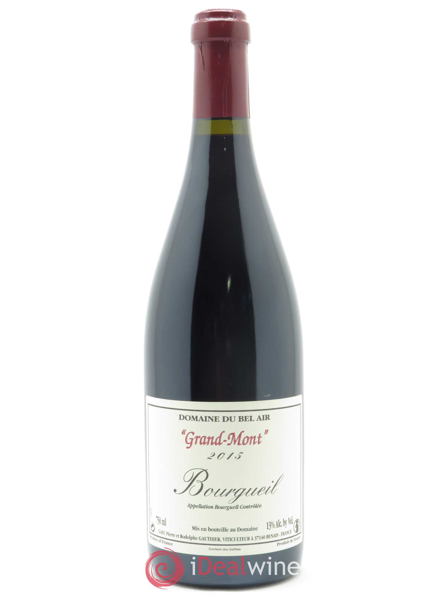 Bourgueil Grand Mont Domaine du Bel Air 2015 - Lot de 1 bouteille - 0