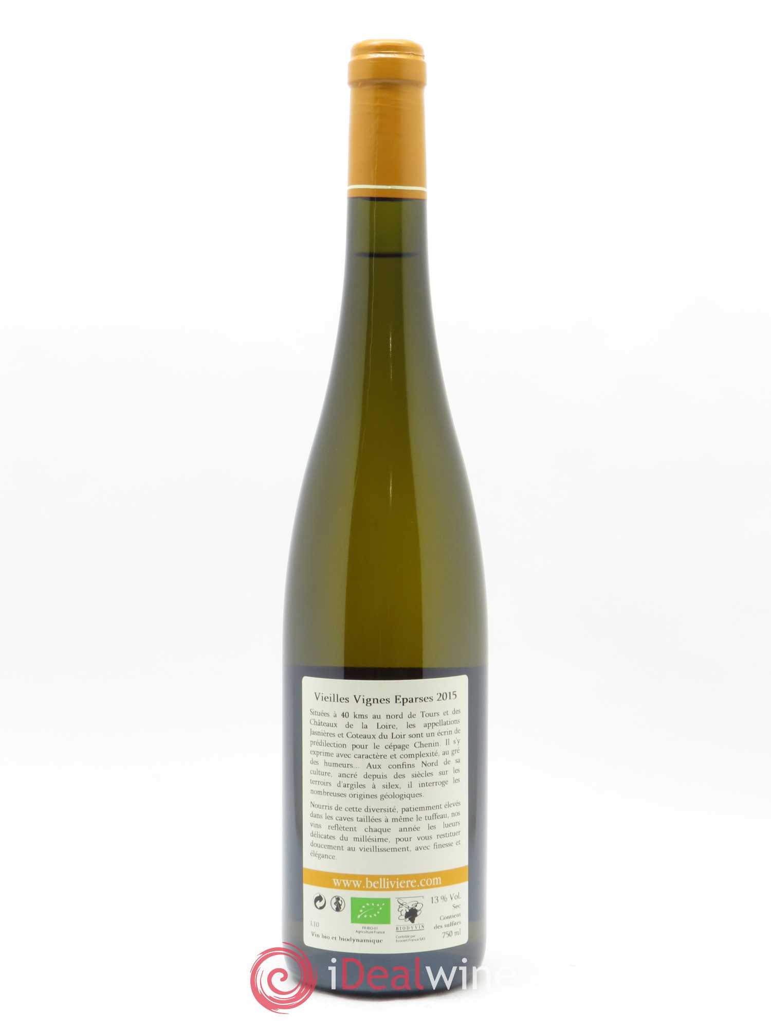 Coteaux du Loir Vieilles Vignes Eparses Domaine de Bellivière 2015 - Lot de 1 bouteille - 1