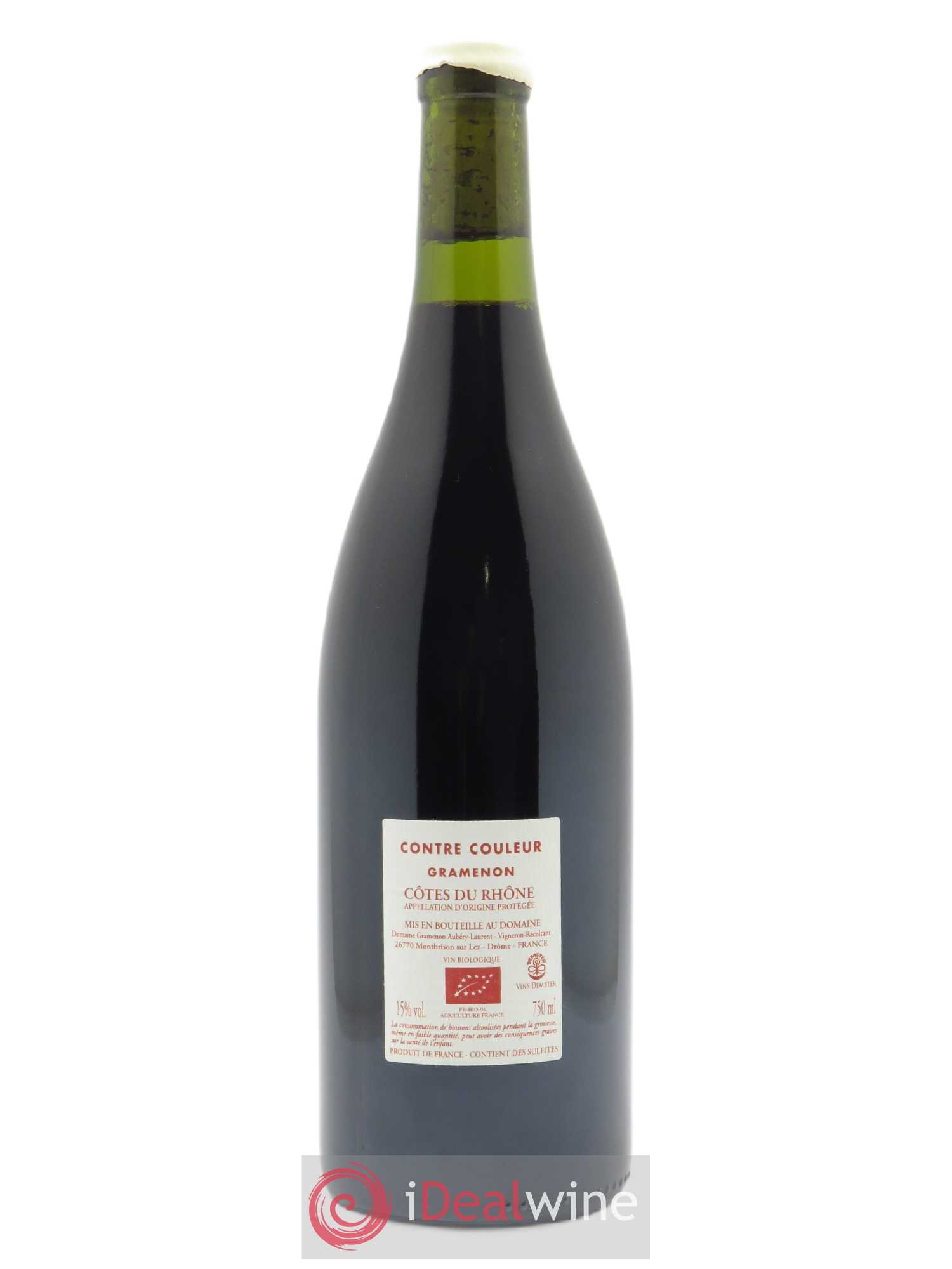 Côtes-du-Rhône Contre-Couleur Gramenon (Domaine) 2017 - Lot de 1 bouteille - 1