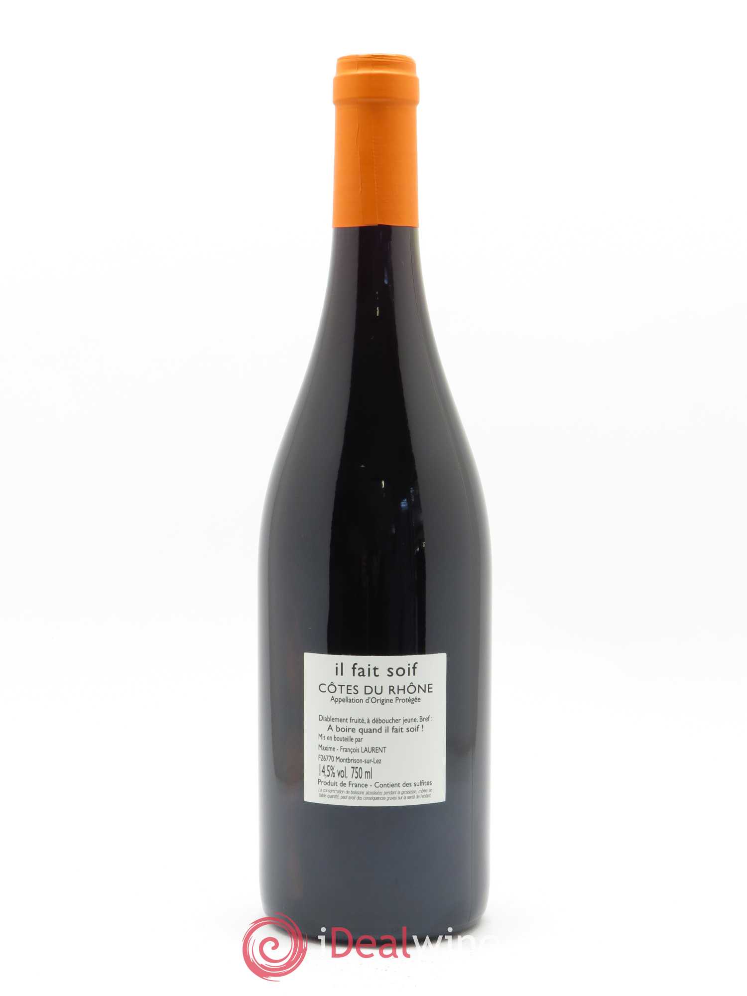 Côtes-du-Rhône Il Fait Soif Maxime-François Laurent (Gramenon) 2018 - Lot of 1 bottle - 1