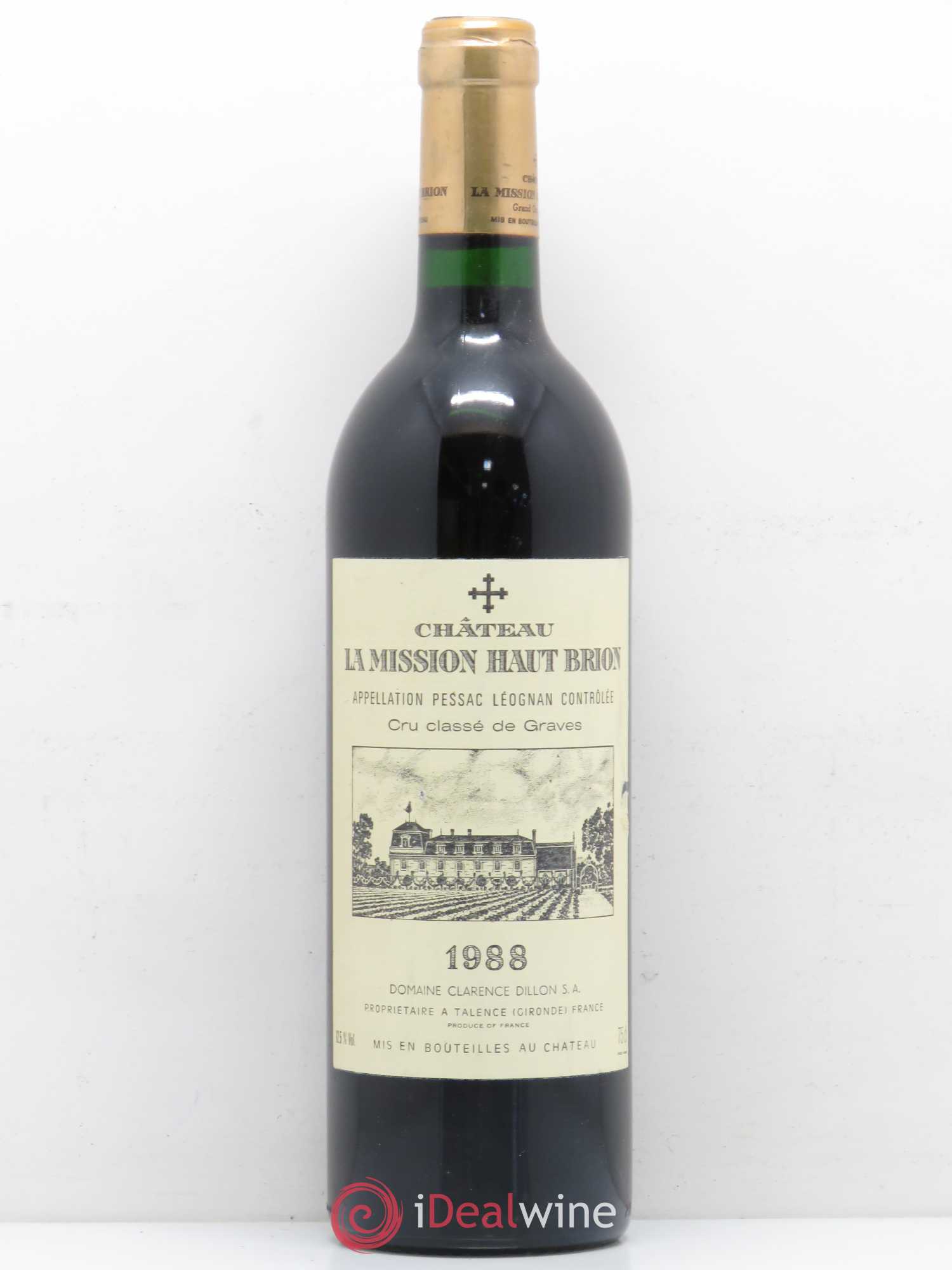 Château la Mission Haut-Brion Cru Classé de Graves 1988 - Lot de 1 bouteille - 0