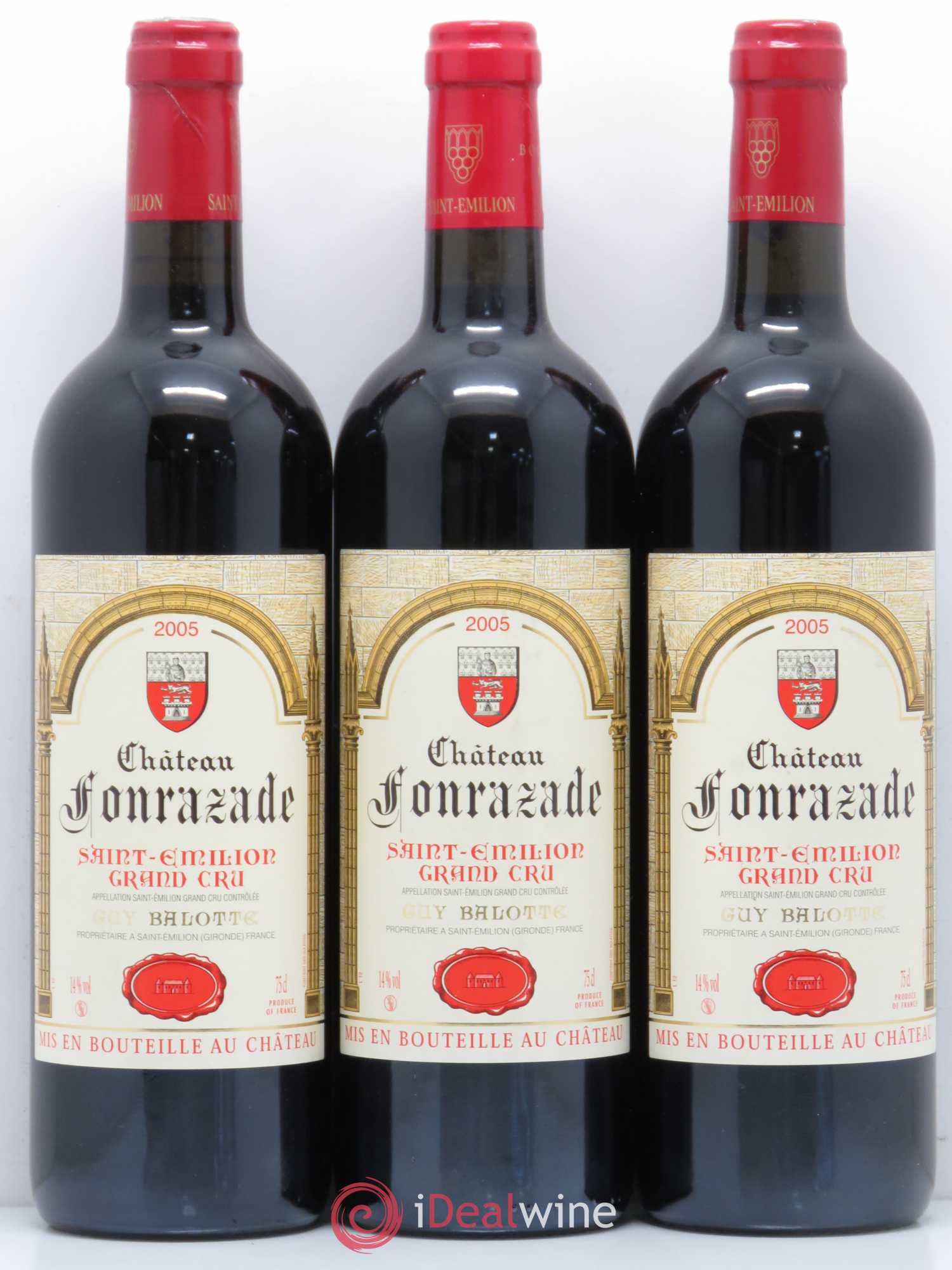 Saint-Émilion Chateau Fornazade 2005 - Posten von 3 Flaschen - 0