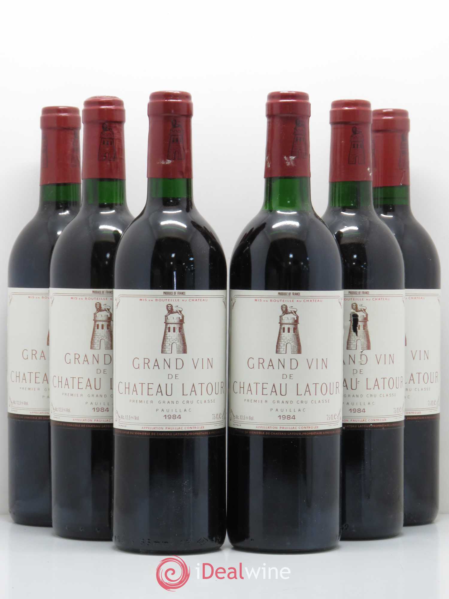 Château Latour 1er Grand Cru Classé 1984 - Lot de 6 bouteilles - 0