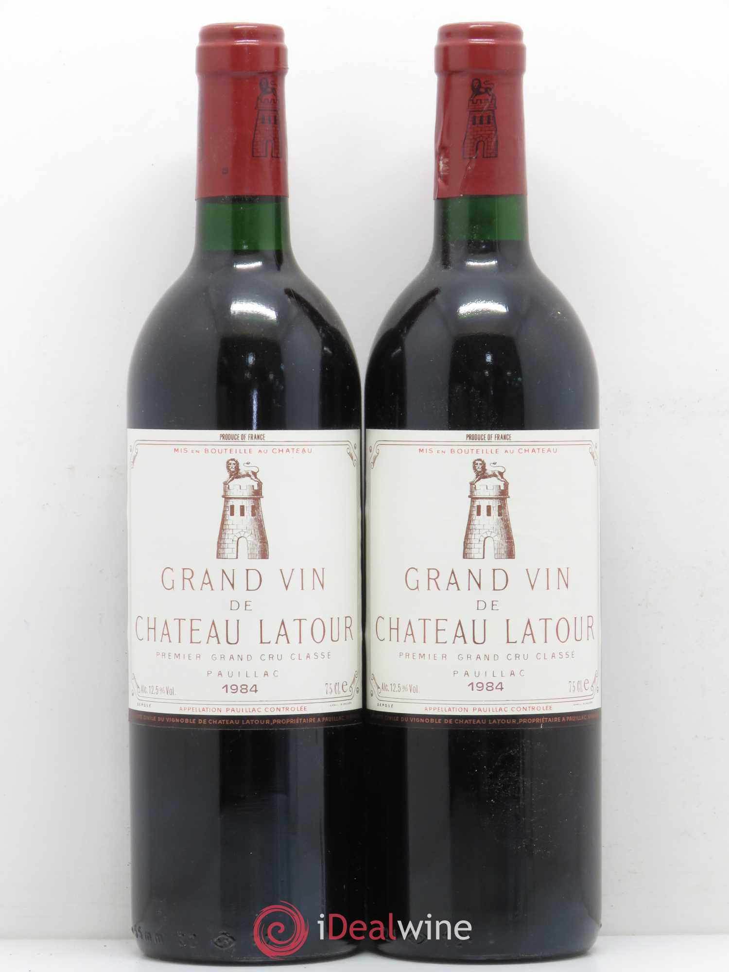 Château Latour 1er Grand Cru Classé 1984 - Lot de 2 bouteilles - 0