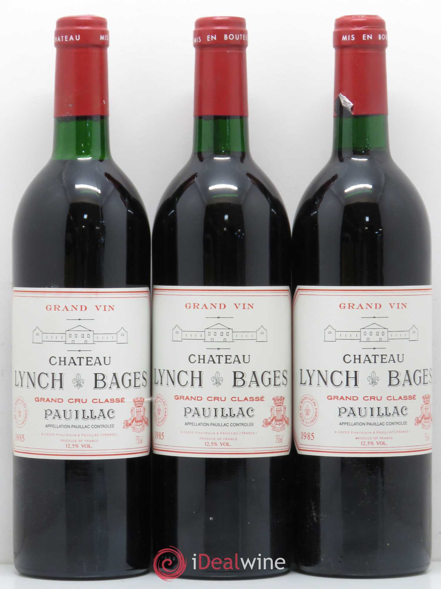 Château Lynch Bages 5ème Grand Cru Classé 1985 - Lot de 12 bouteilles - 1