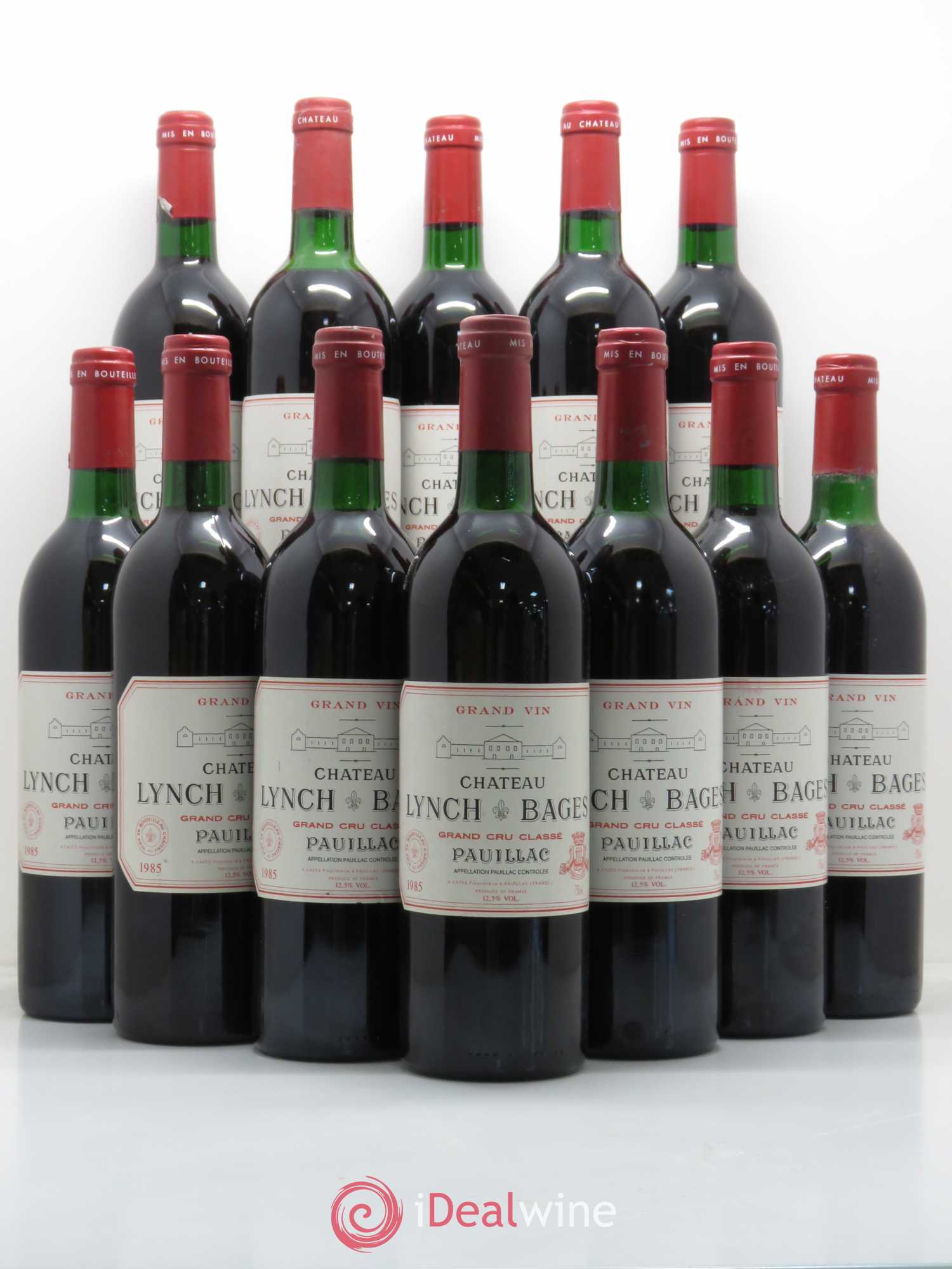 Château Lynch Bages 5ème Grand Cru Classé 1985 - Lot de 12 bouteilles - 0