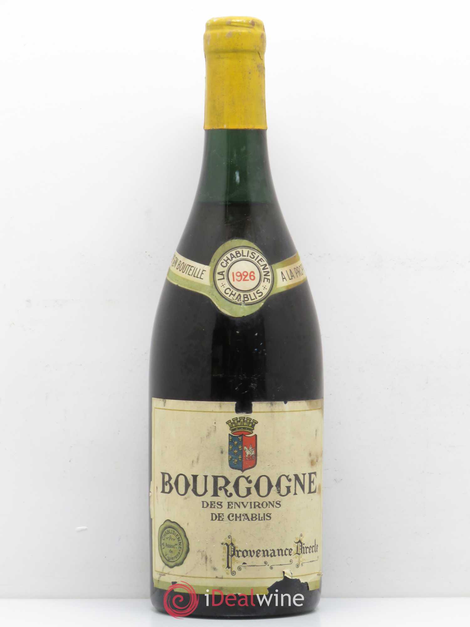 Bourgogne La Chablisienne 1926 - Lot de 1 bouteille - 0