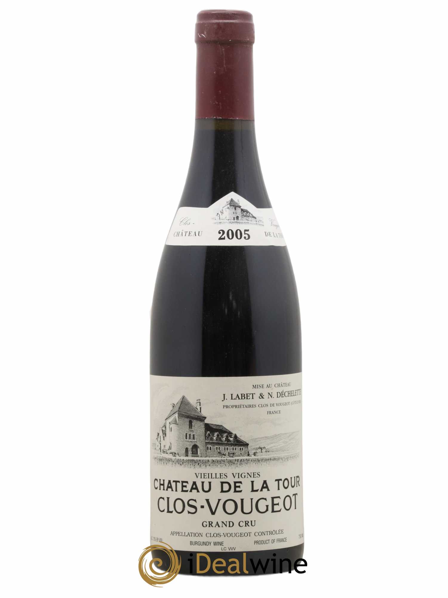 Clos de Vougeot Grand Cru Vieilles Vignes Château de La Tour 2005 - Lot de 1 bouteille - 0