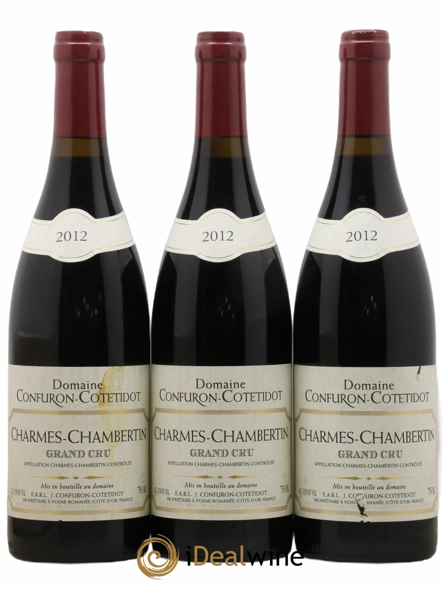 Charmes-Chambertin Grand Cru Confuron-Cotetidot 2012 - Lot de 3 bouteilles - 0