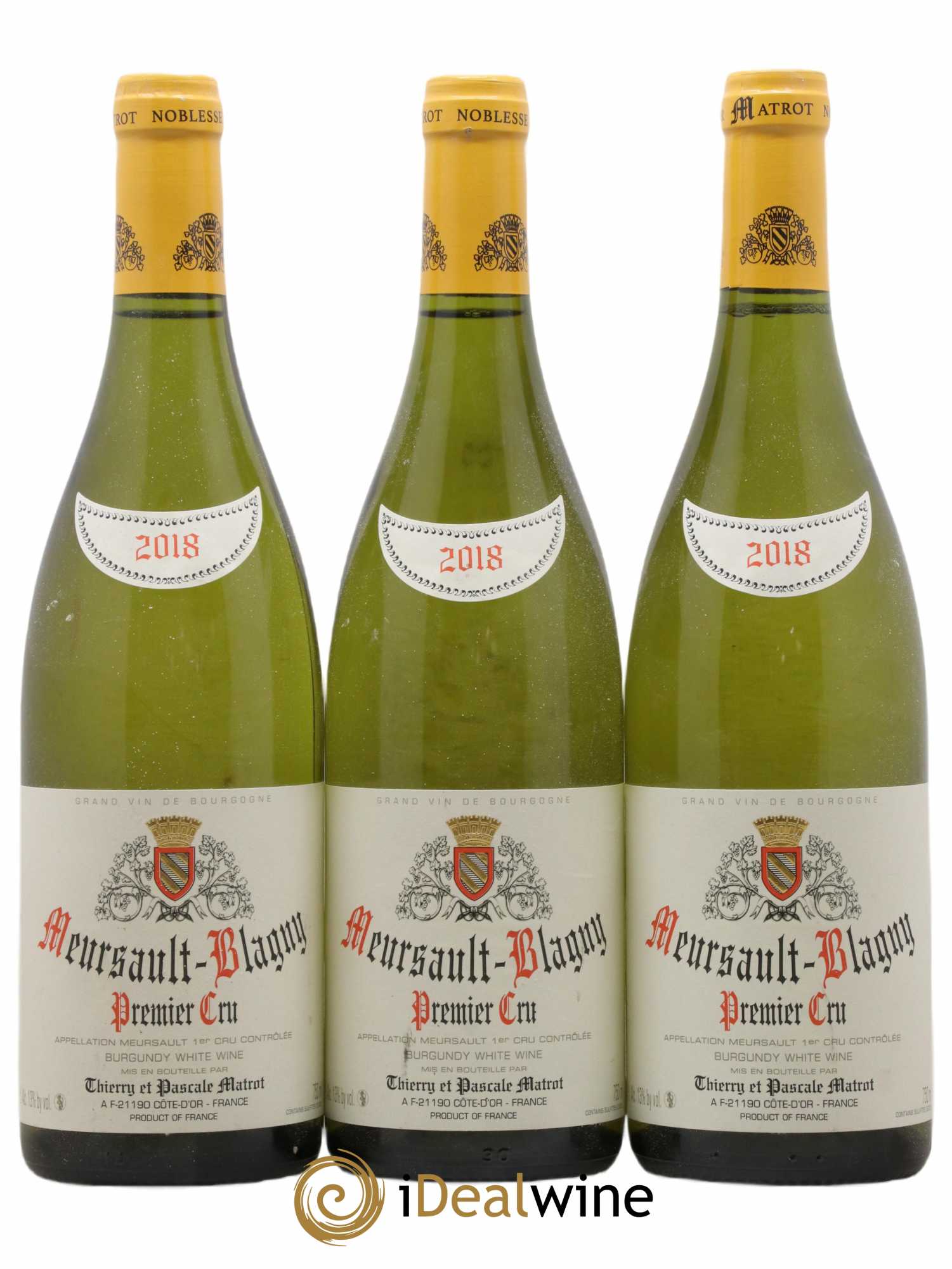 Meursault 1er Cru Blagny Matrot (Domaine) 2018 - Lot de 3 bouteilles - 0