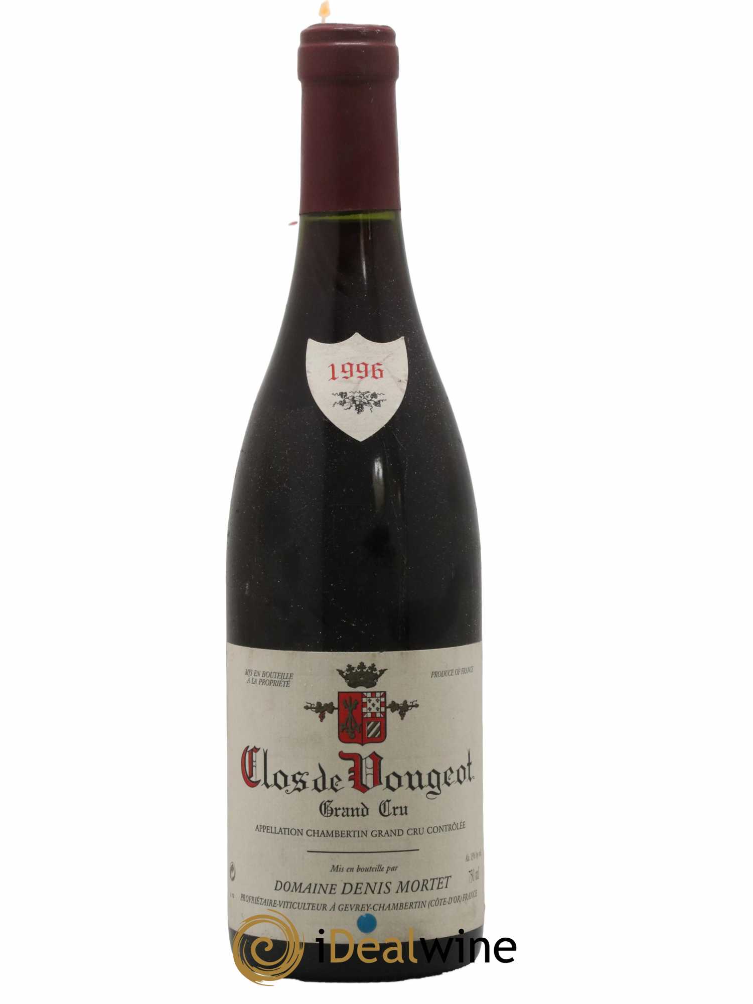 Clos de Vougeot Grand Cru Denis Mortet (Domaine) 1996 - Lot de 1 bouteille - 0