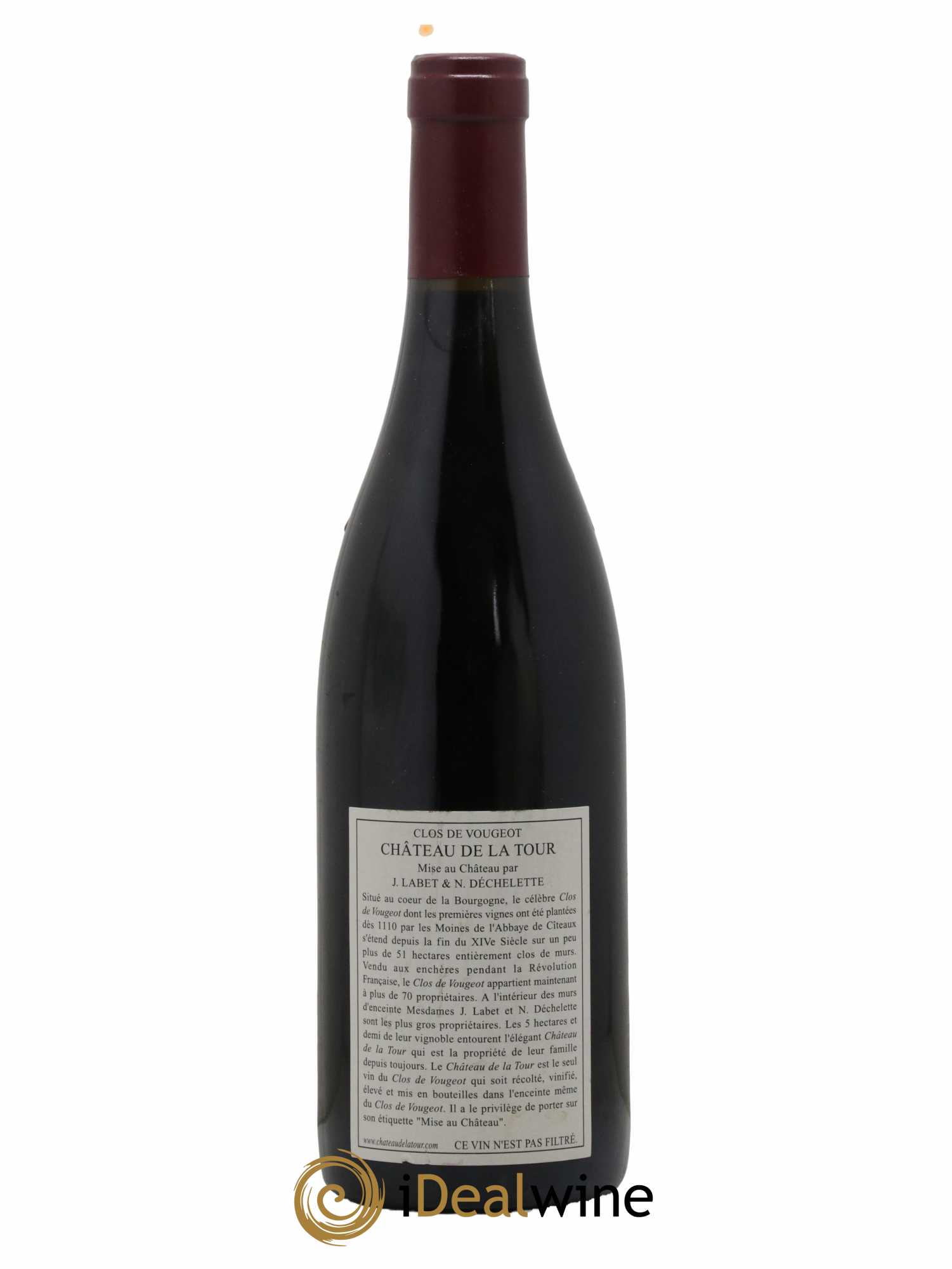 Clos de Vougeot Grand Cru Vieilles Vignes Château de La Tour 2005 - Lot de 1 bouteille - 1