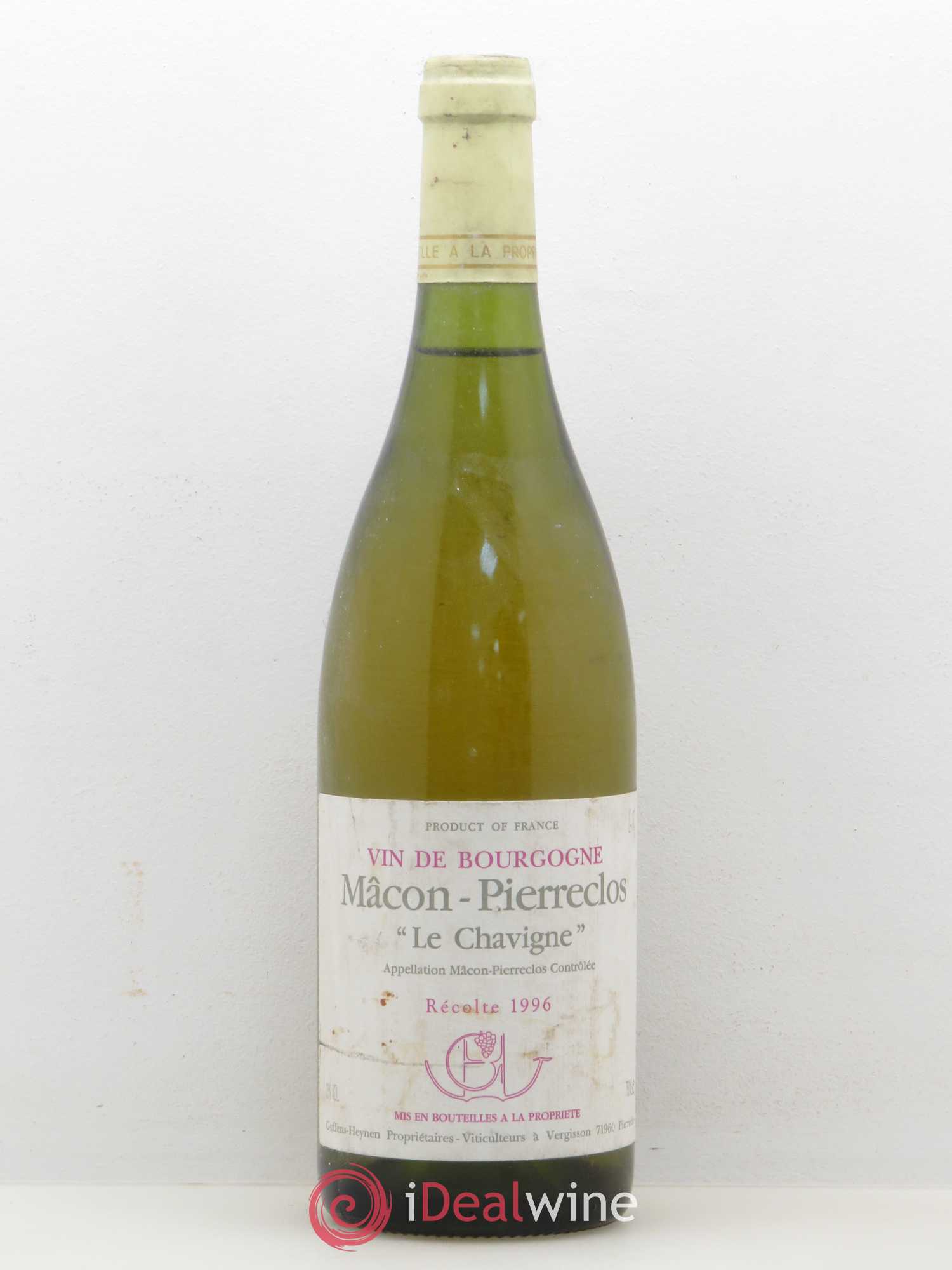 Mâcon-Pierreclos Le Chavigne Guffens-Heynen 1996 - Lot de 1 bouteille - 0