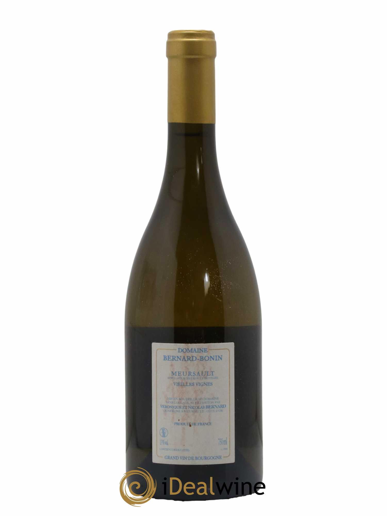 Meursault Vieilles Vignes Bernard Bonin 2017 - Lot de 1 bouteille - 1