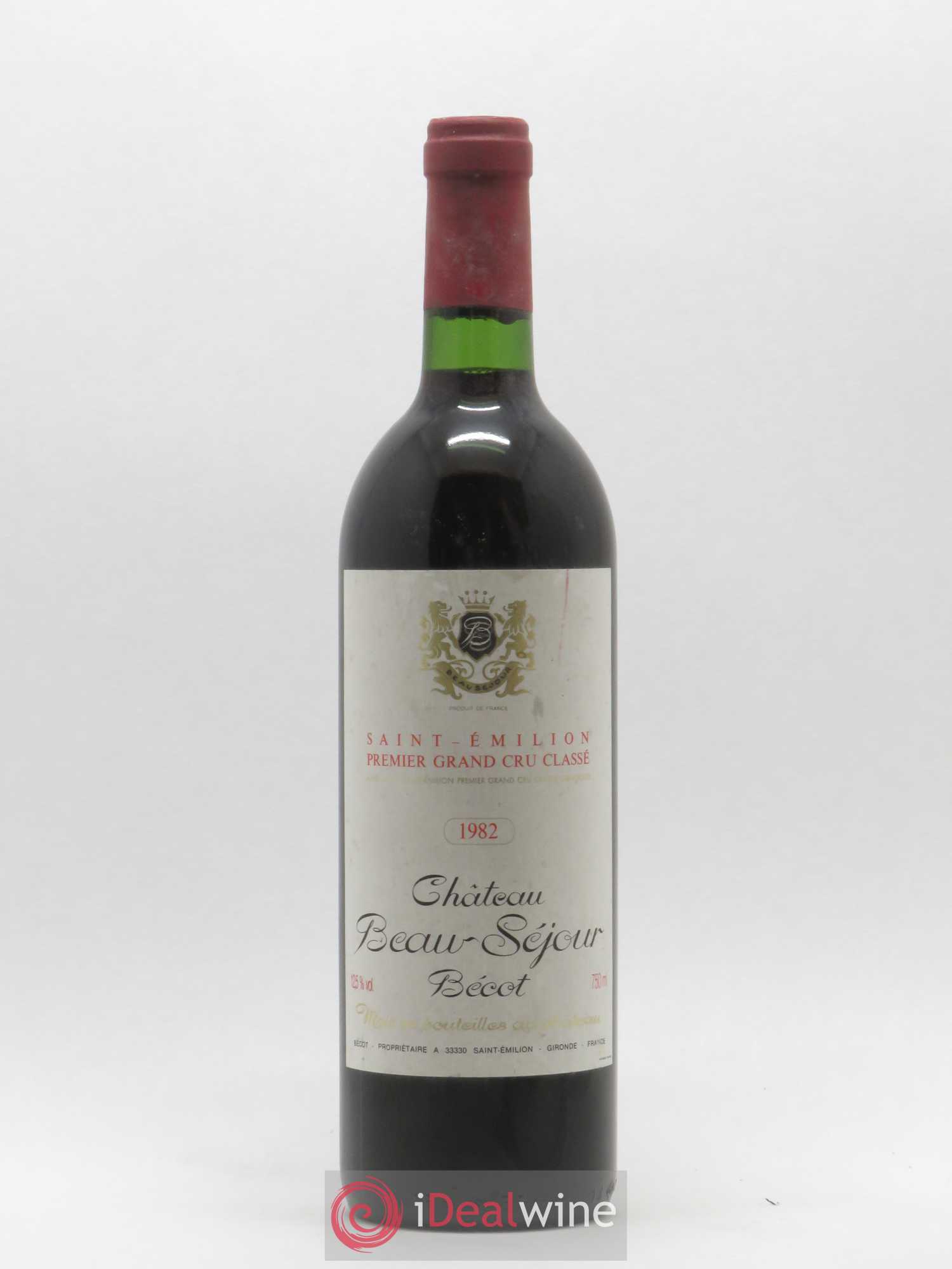 Château Beau-Séjour Bécot 1er Grand Cru Classé B 1982 - Lot de 1 bouteille - 0