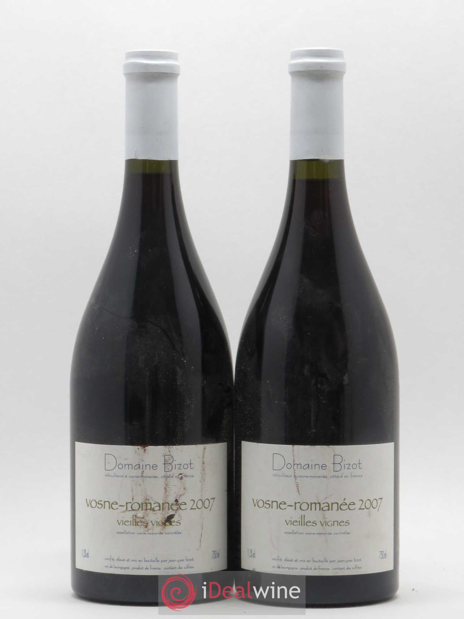 Vosne-Romanée Vieilles Vignes Bizot (Domaine) 2007 - Lot de 2 bouteilles - 0