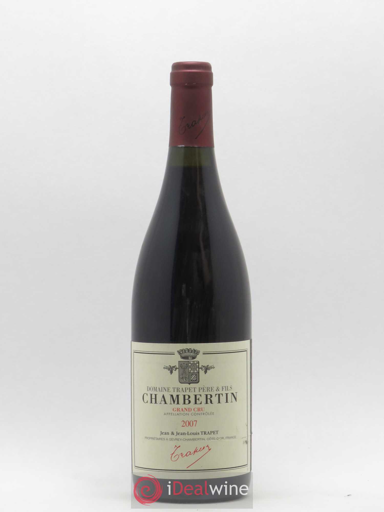 Chambertin Grand Cru Domaine Trapet 2007 - Lot de 1 bouteille - 0