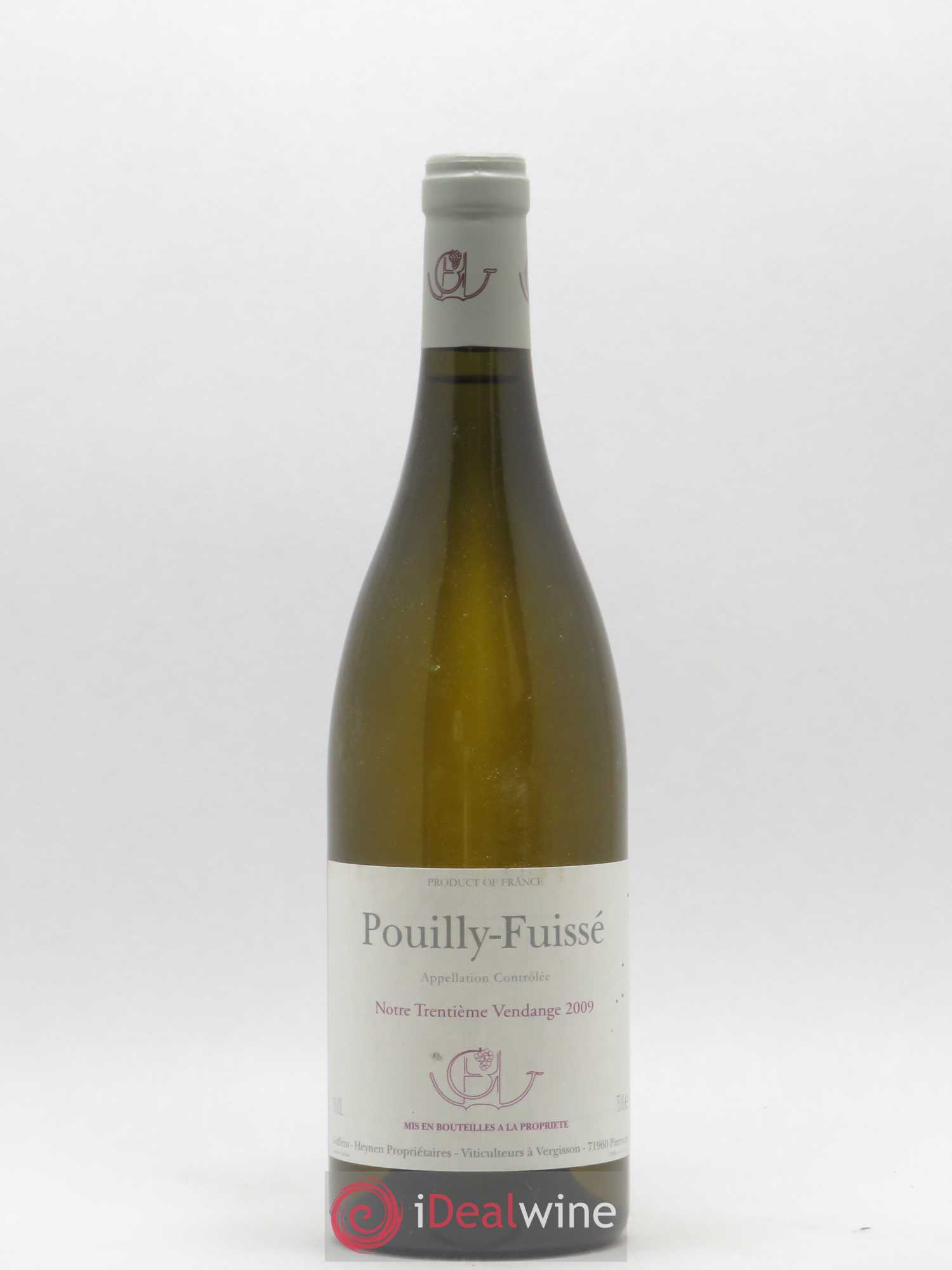 Pouilly-Fuissé Notre Trentième Vendange Guffens-Heynen 2009 - Lot de 1 bouteille - 0