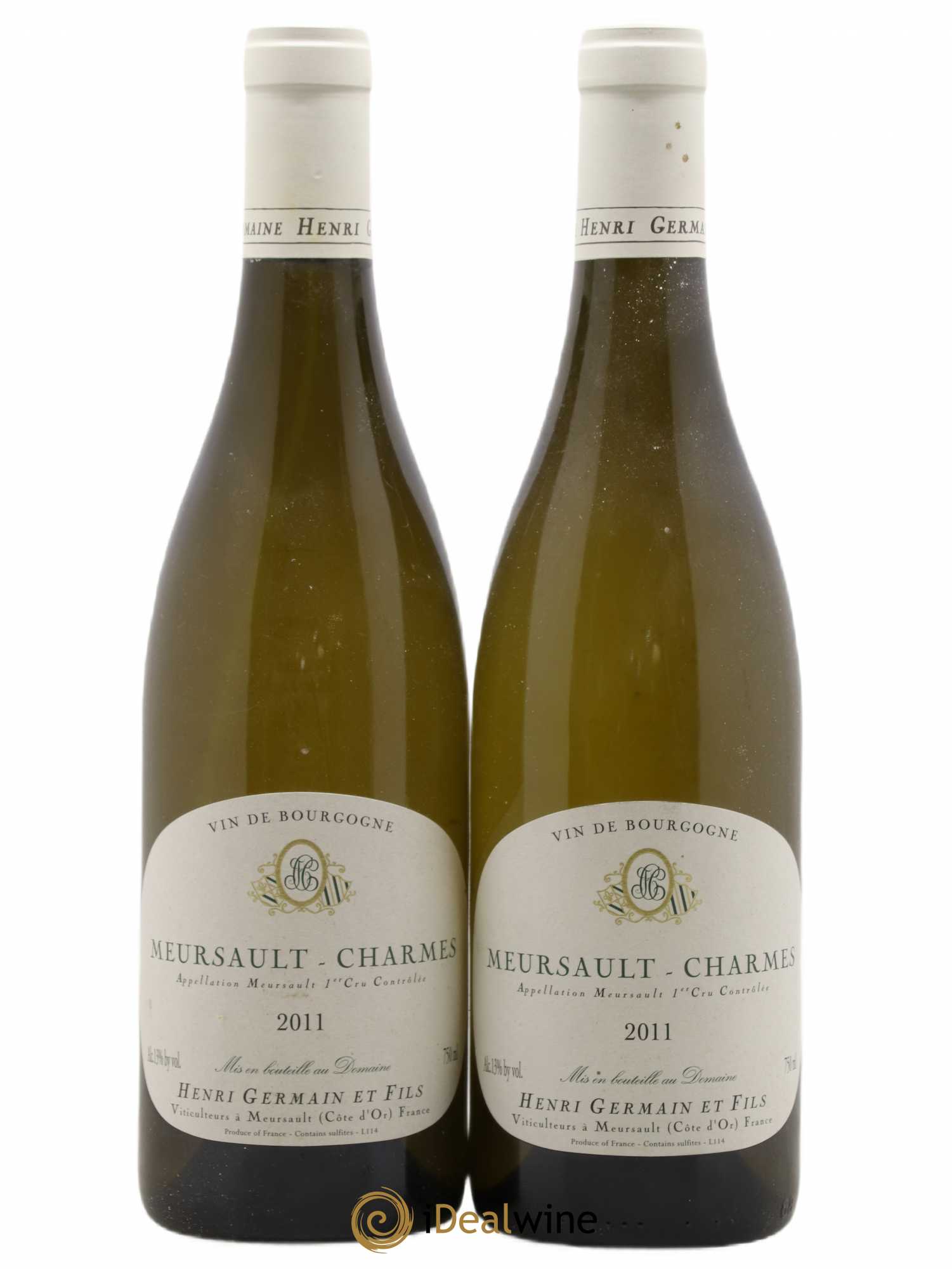 Meursault 1er Cru Charmes Henri Germain 2011 - Lot de 2 bouteilles - 0