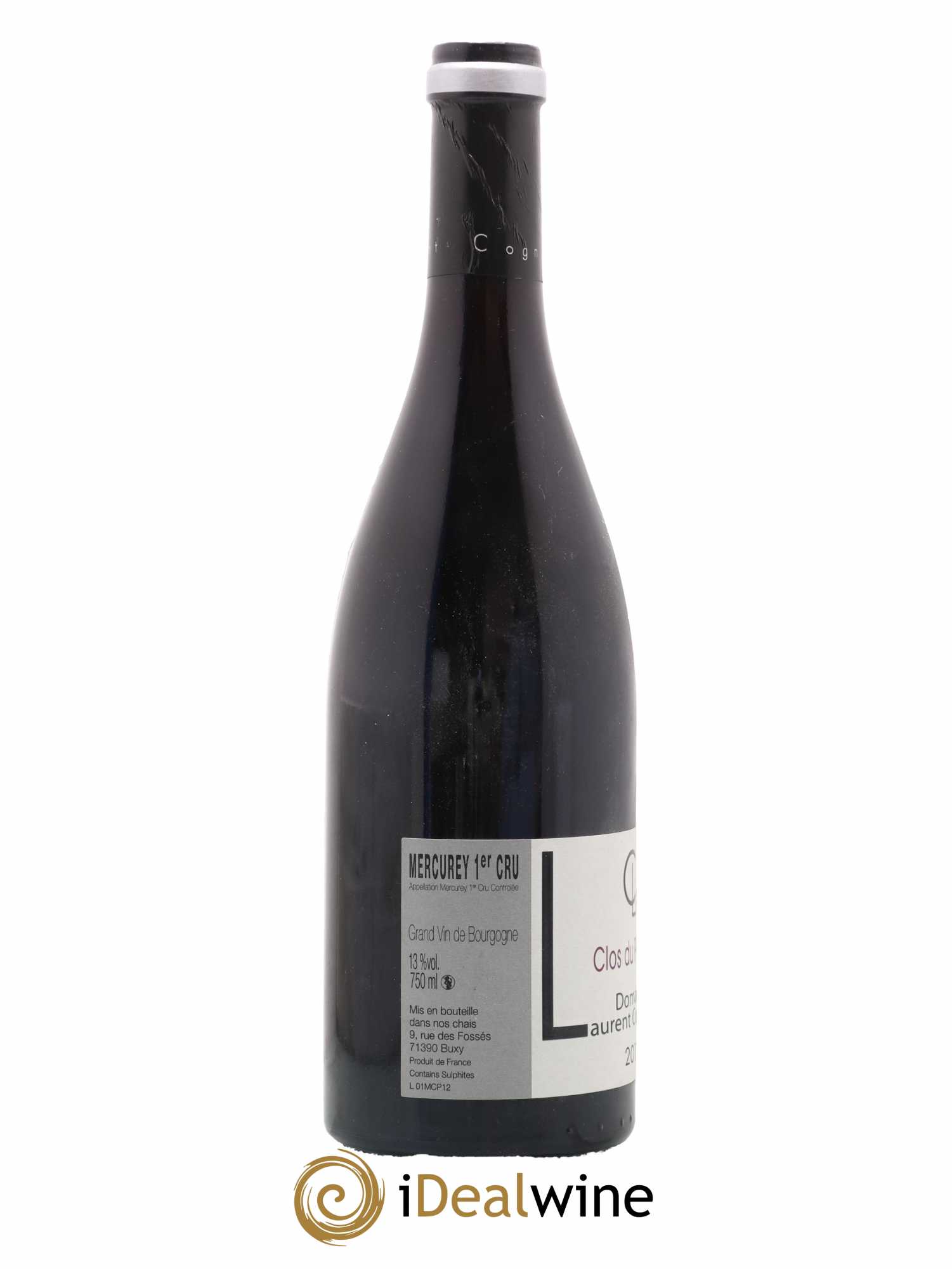 Mercurey 1er Cru Clos du Paradis Domaine Cognard 2012 - Lot de 1 bouteille - 1