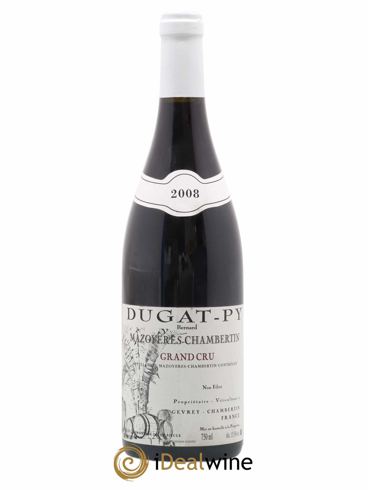 Mazoyères-Chambertin Grand Cru Dugat-Py 2008 - Lot de 1 bouteille - 0