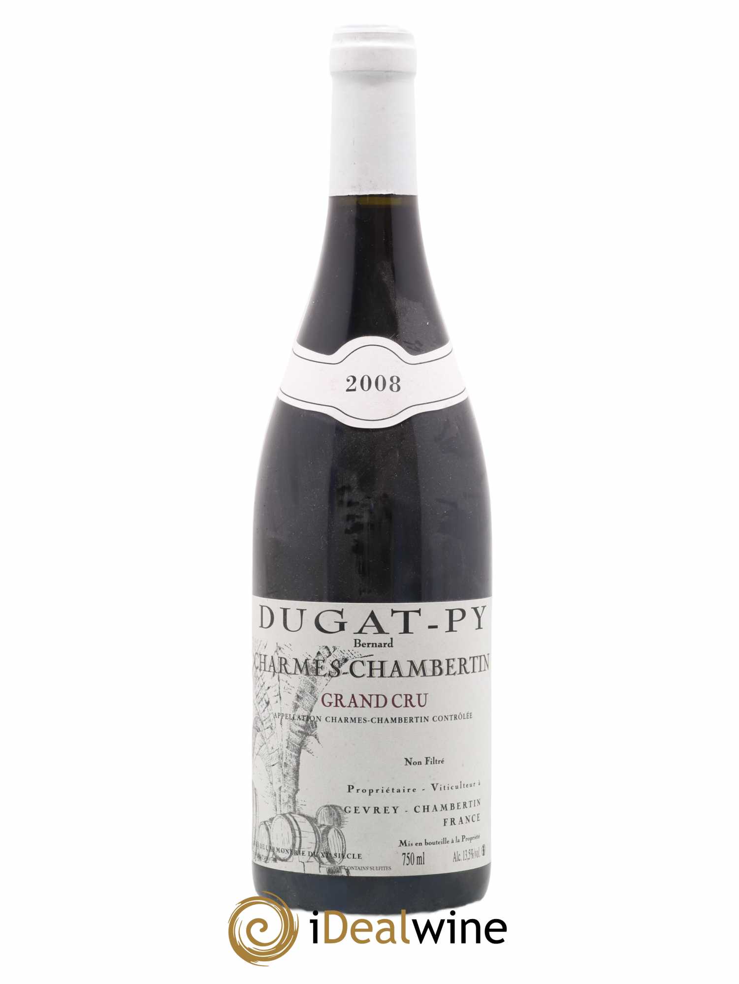 Charmes-Chambertin Grand Cru Dugat-Py 2008 - Lot de 1 bouteille - 0