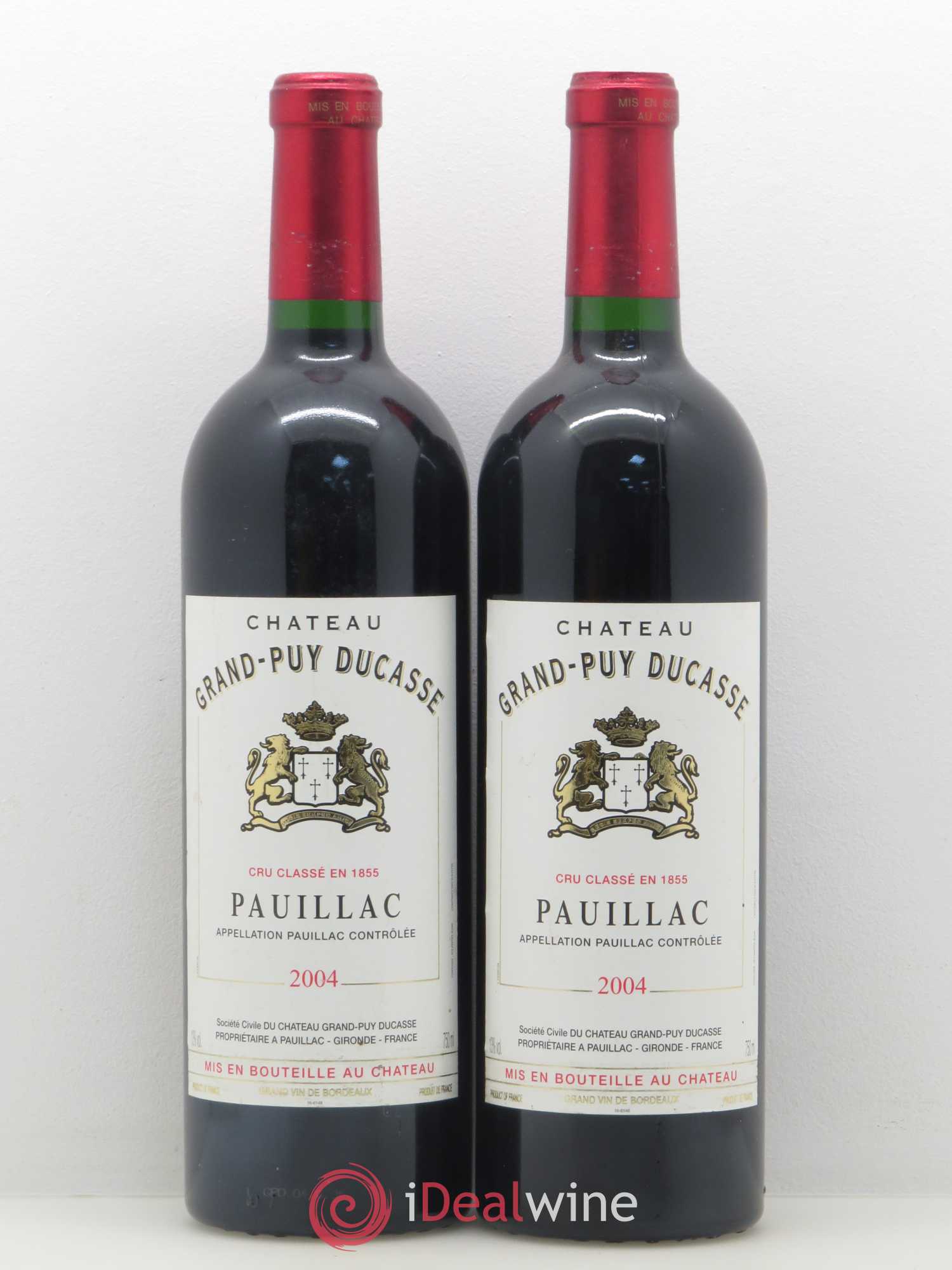 Château Grand Puy Ducasse 5ème Grand Cru Classé 2004 - Lot de 2 bouteilles - 0