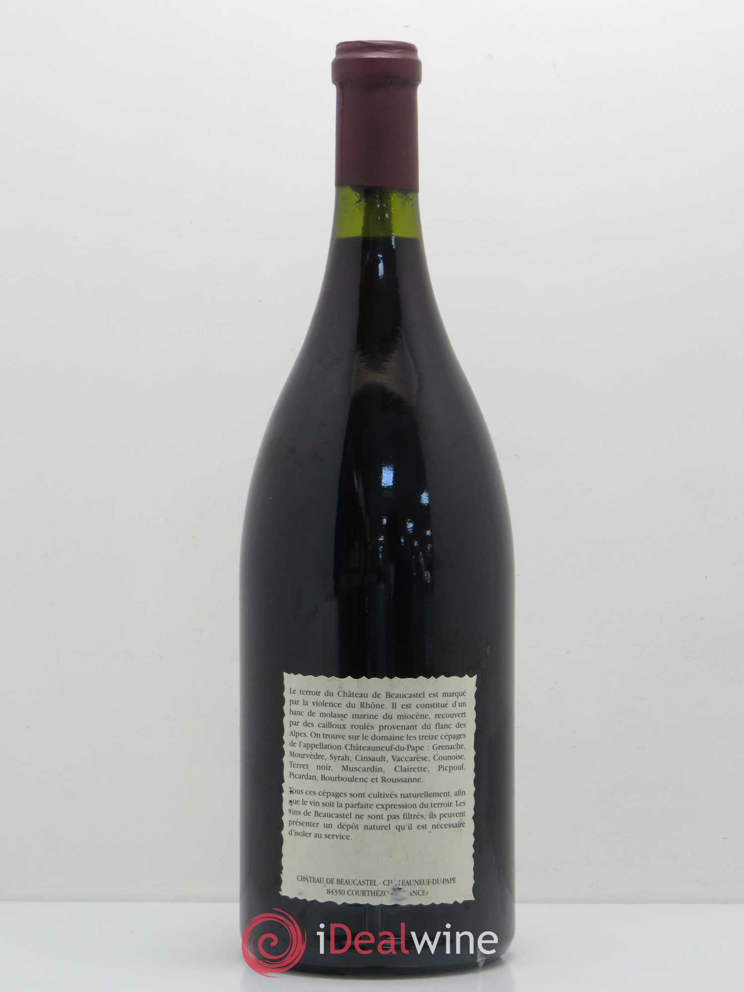 Châteauneuf-du-Pape Château de Beaucastel Famille Perrin 1995 - Lot de 1 magnum - 1