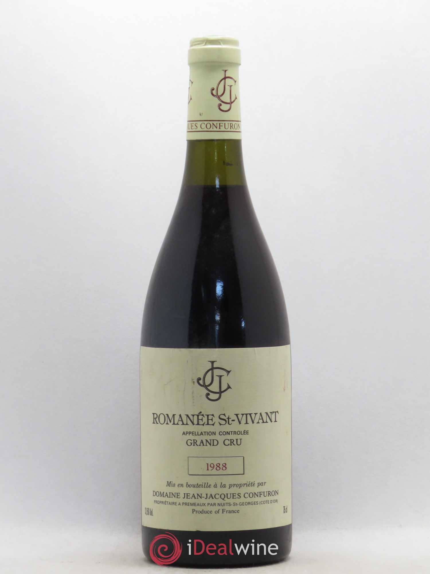Romanée-Saint-Vivant Grand Cru Jean-Jacques Confuron 1988 - Lot de 1 bouteille - 0