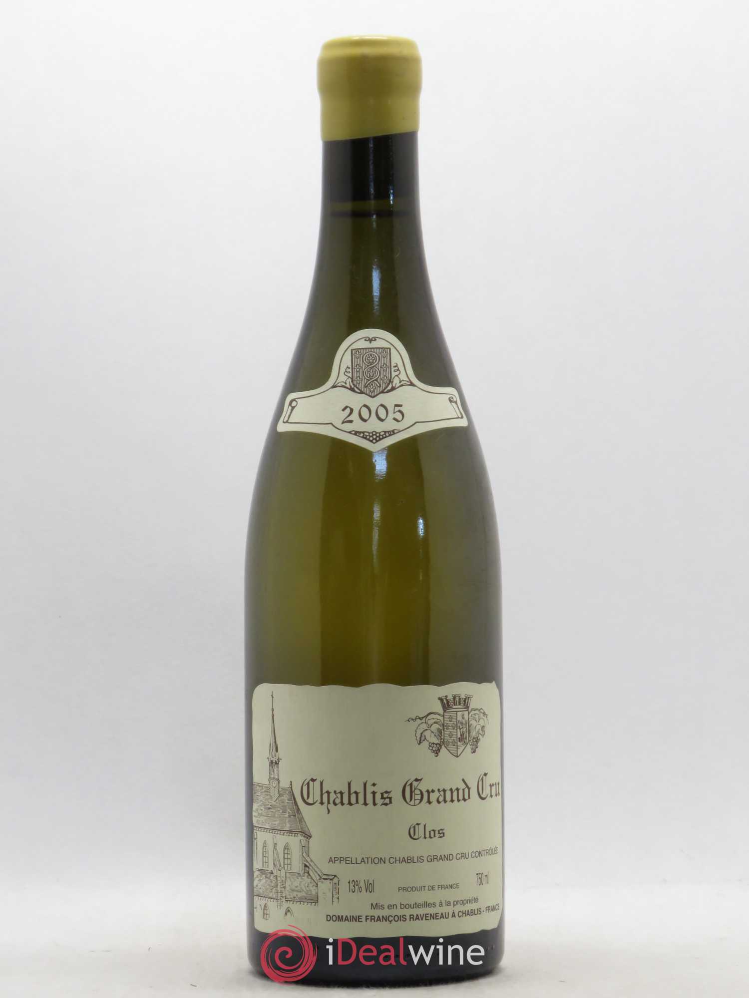 Chablis Grand Cru Clos Raveneau (Domaine) 2005 - Lot de 1 bouteille - 0